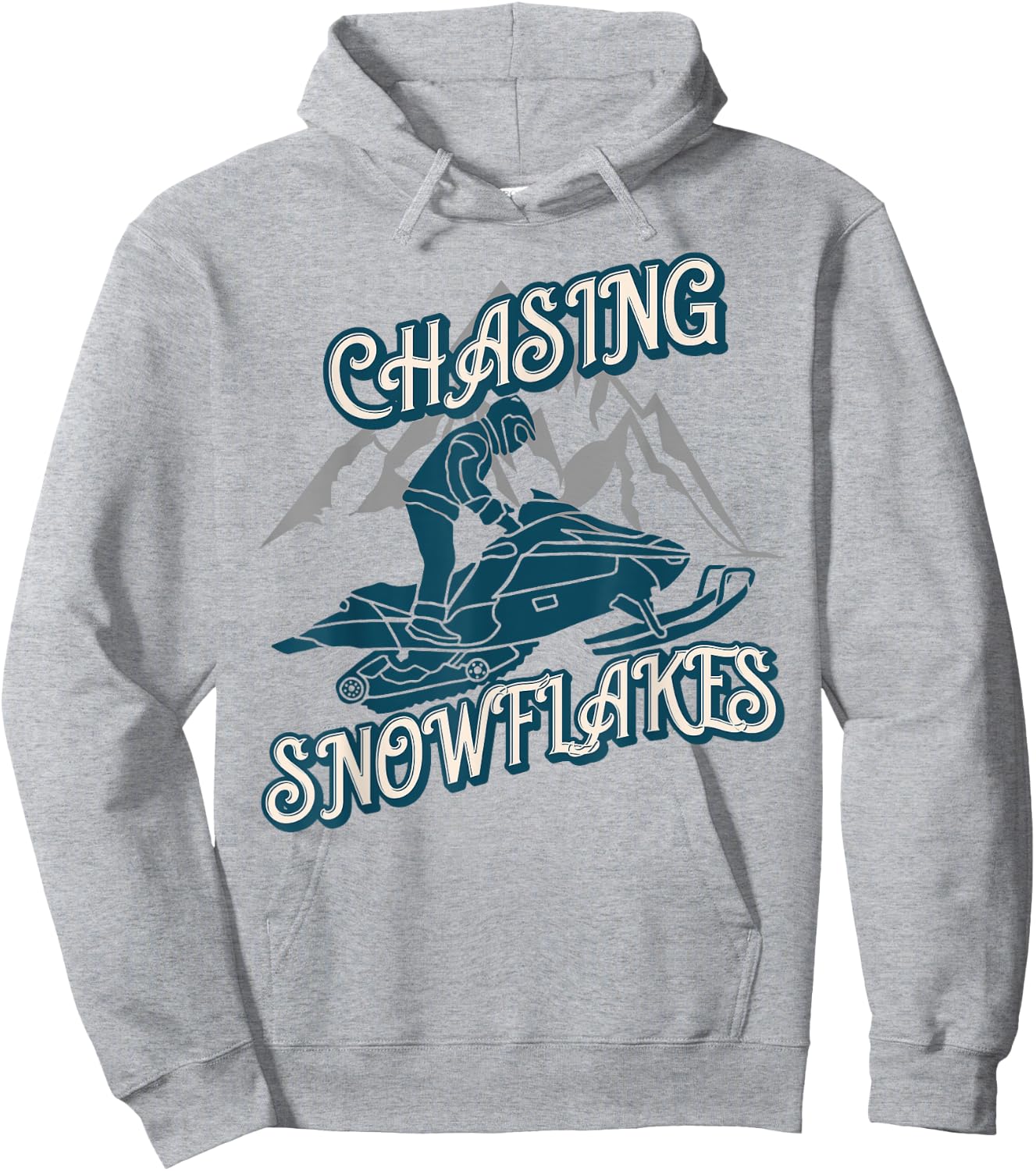 Snowmobile Trail Vintage Style Snowmobiling Gifts Hoodie - Hoodie | Ash