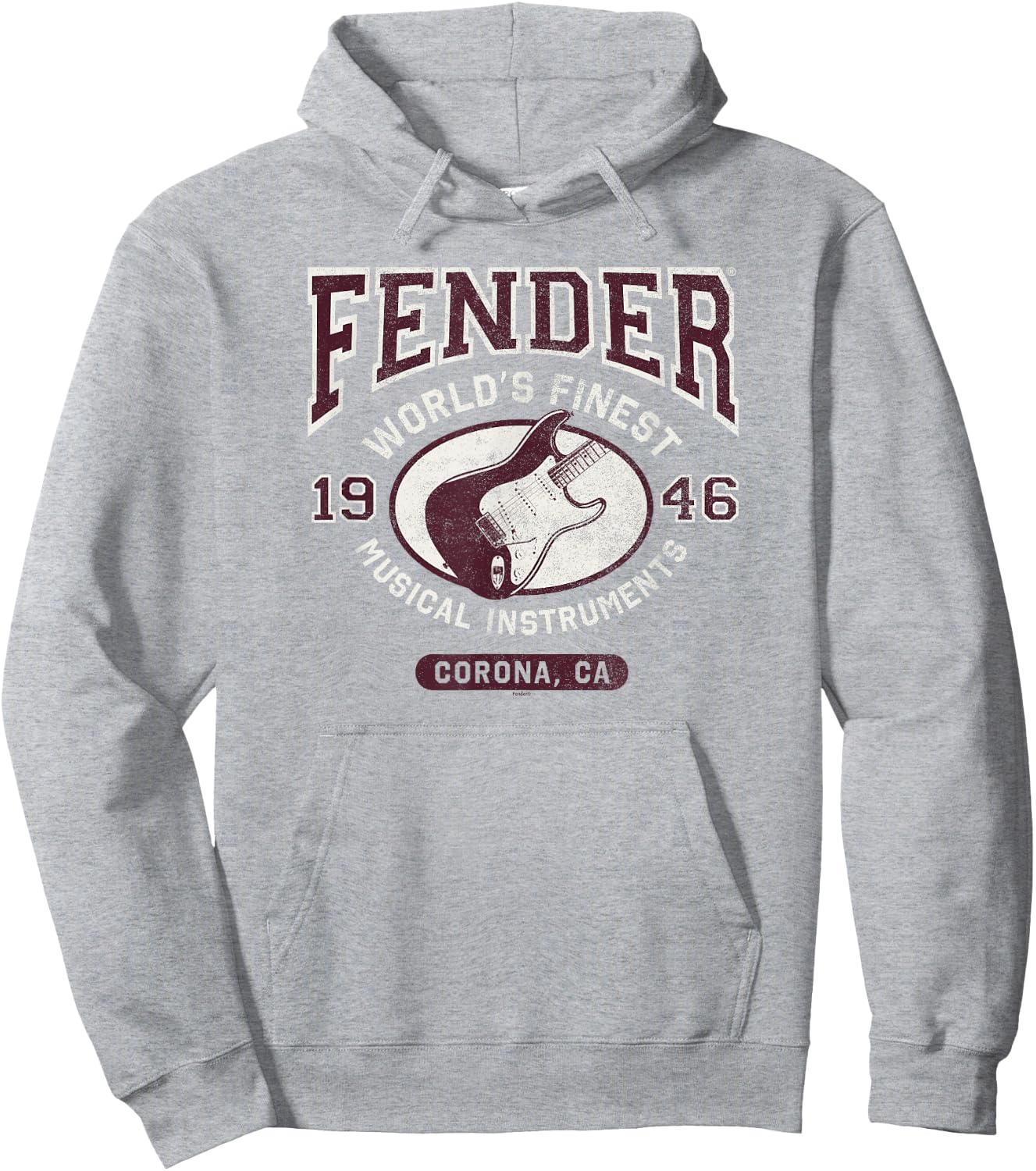 Fender World's Finest Musical Instruments Collegiate Strat Hoodie - Hoodie | Ash