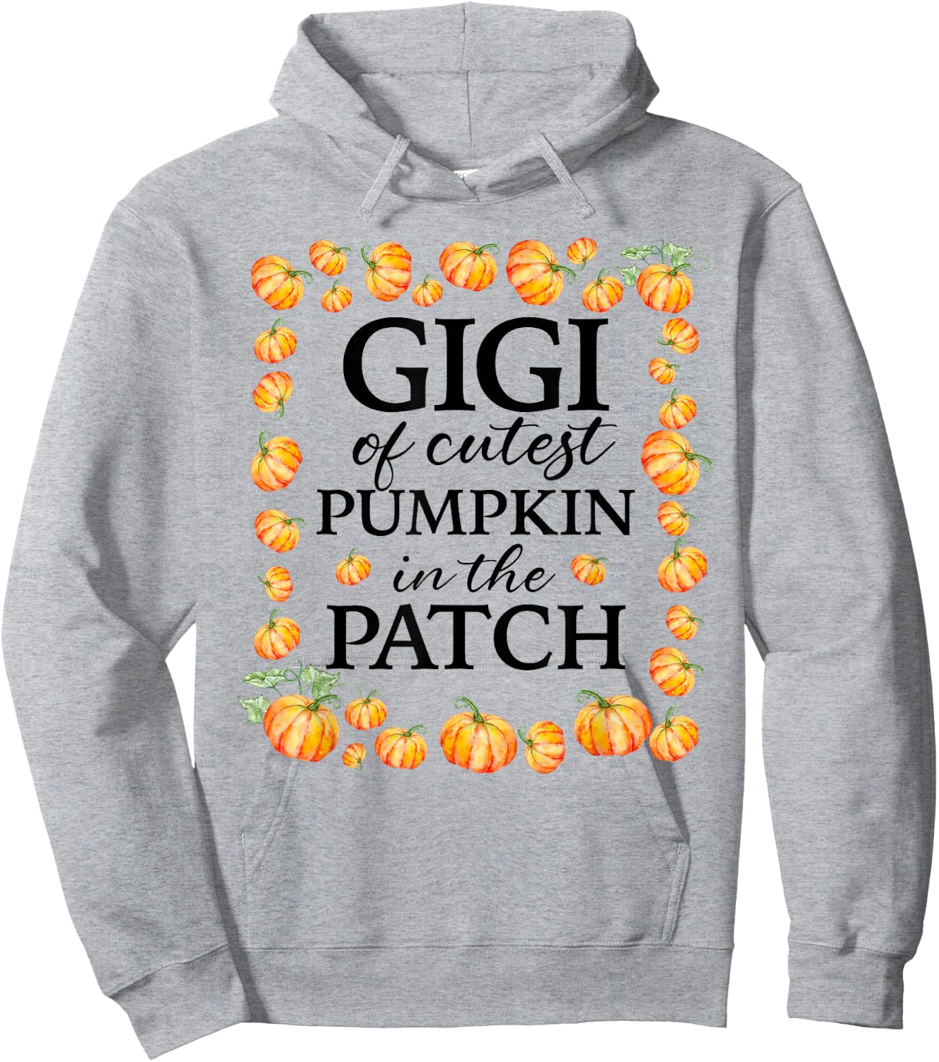 Gigi of the Cutest Pumpkin in the Patch Fall 1st Birthday Hoodie - Hoodie | Ash