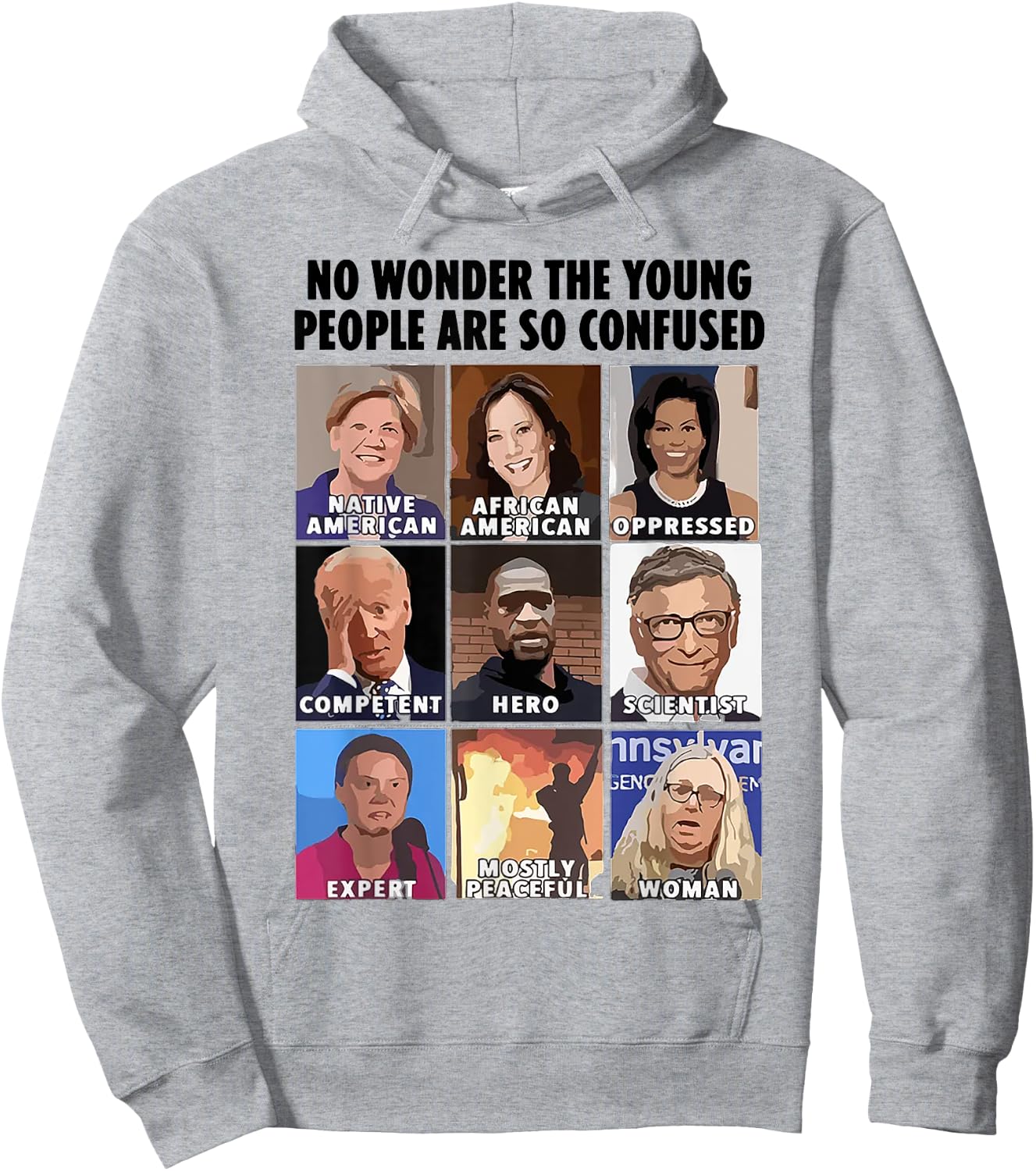 No Wonder The Young People Are So Confused Hoodie - Hoodie | Ash