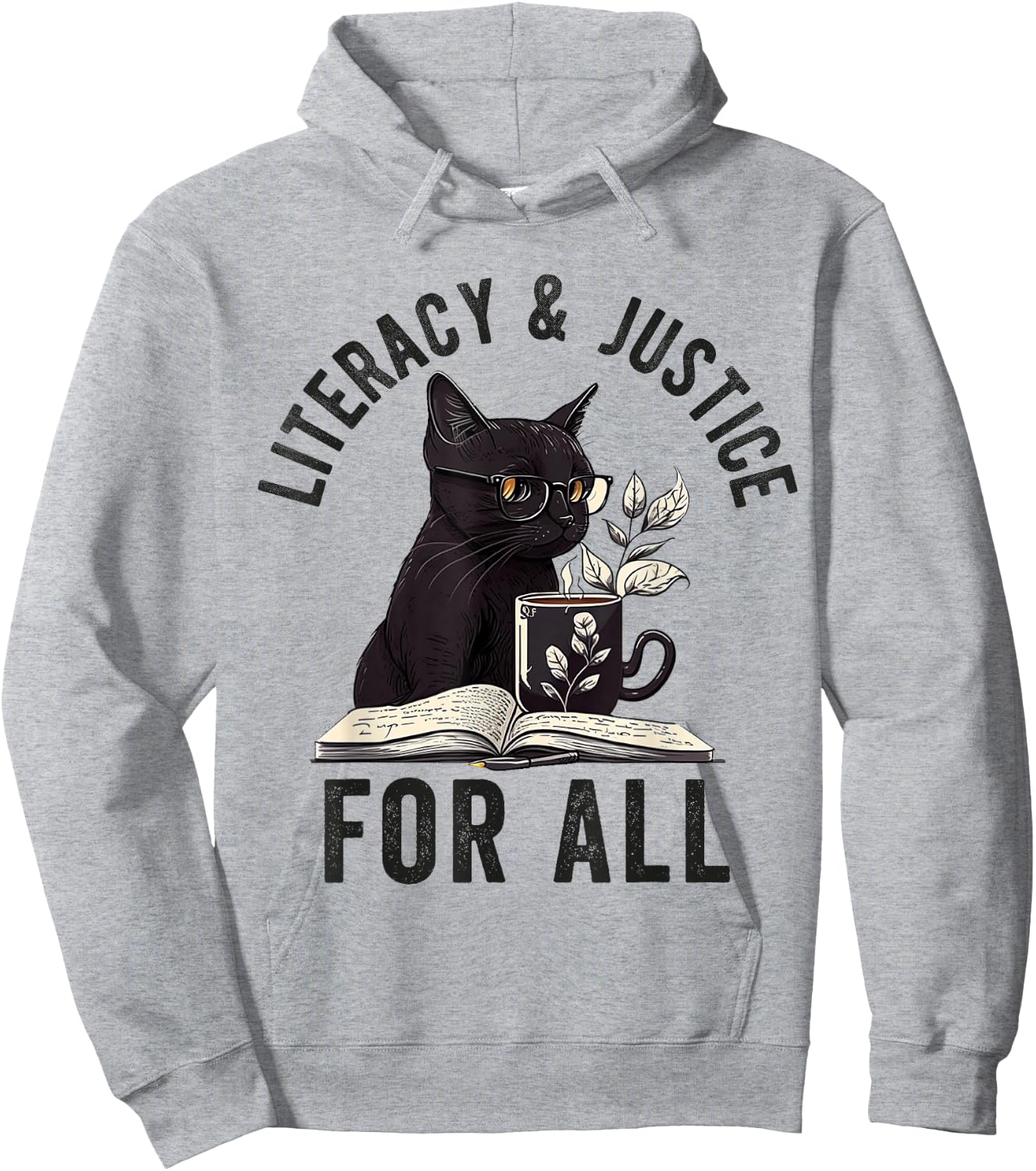 Literacy and Justice For All Read Banned Books Banning Books Hoodie - Hoodie | Ash