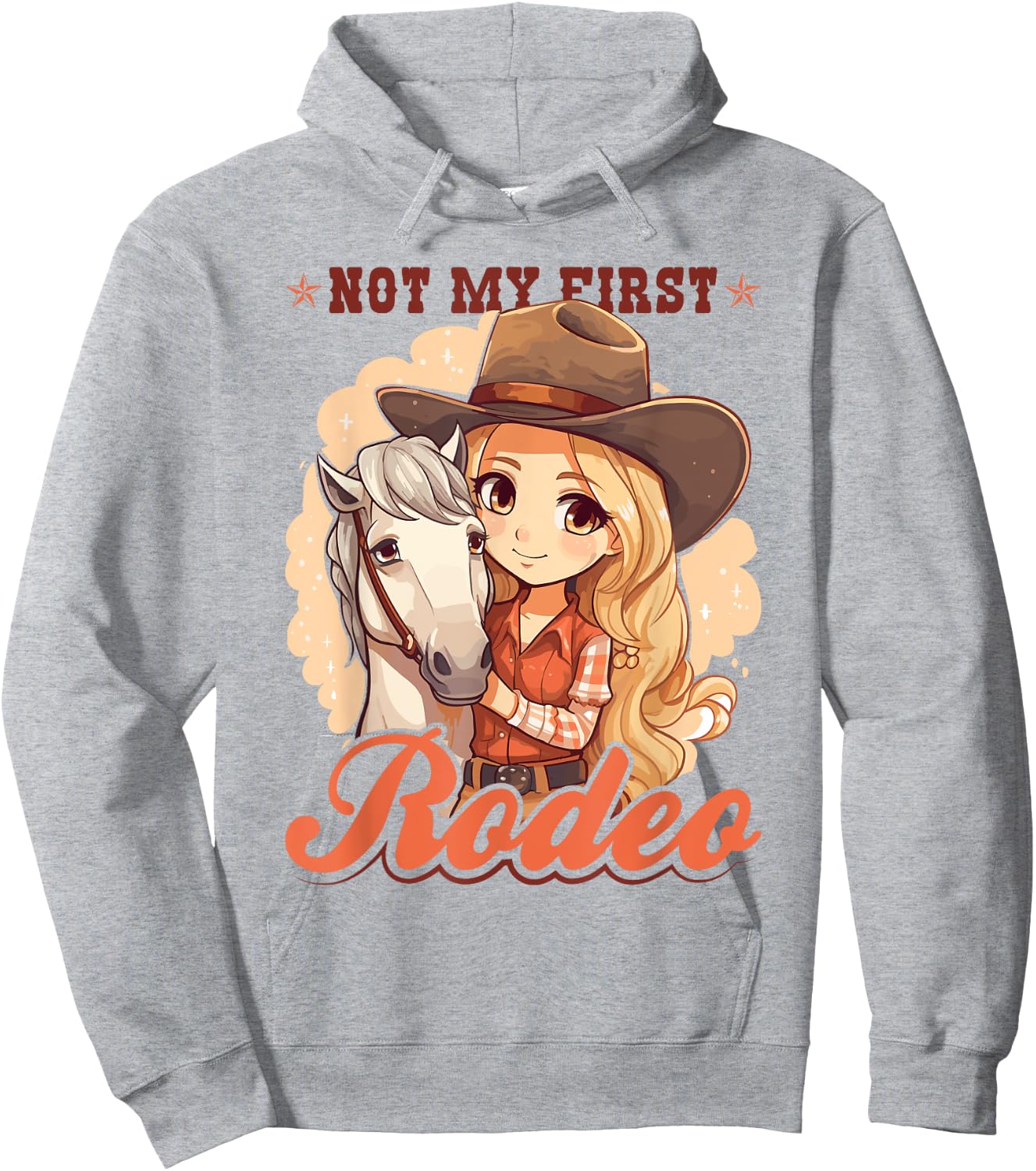 Not My First Rodeo, Country Rodeo Kids Girl Toddler Cowgirl Hoodie - Hoodie | Ash