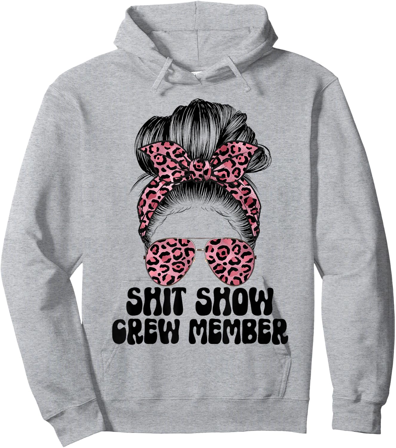 Women Shit Show Crew Member, Manager Or Supervisor Shitshow Hoodie - Hoodie | Ash