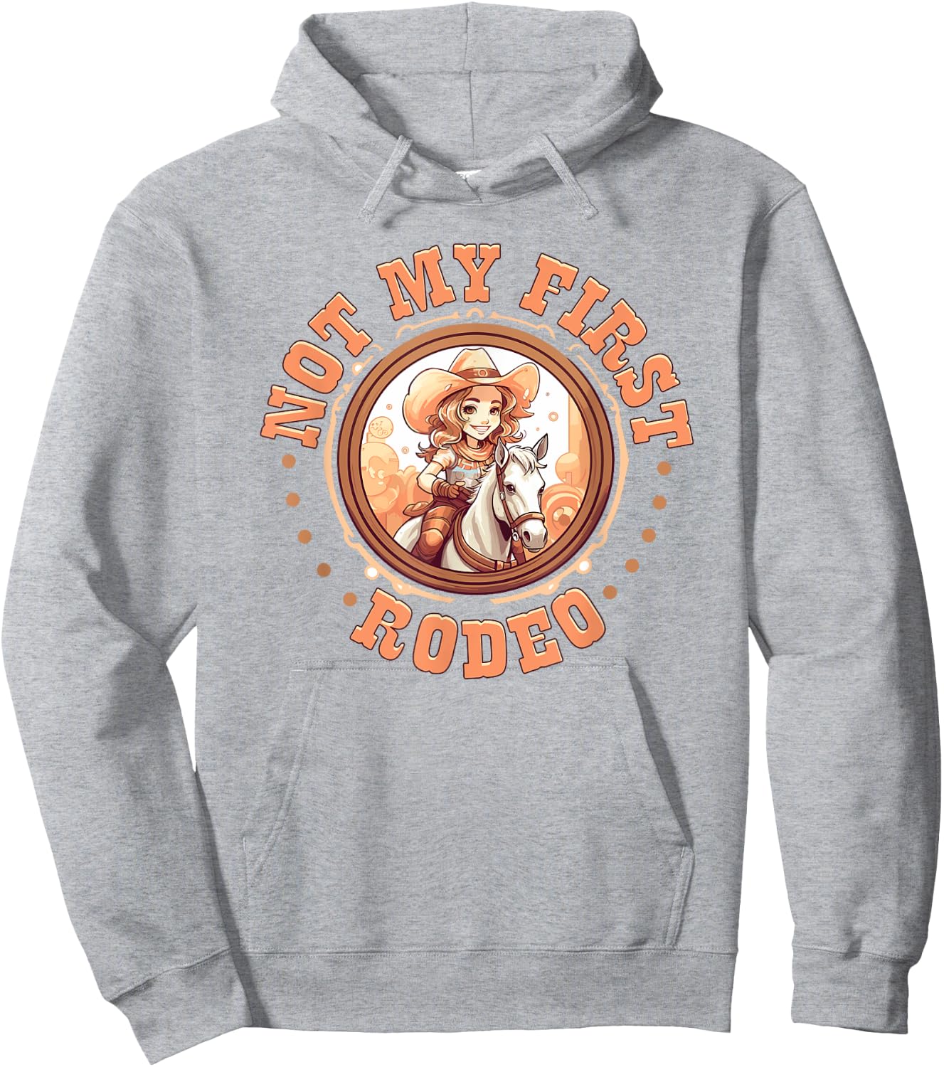 Not My First Rodeo, Country Rodeo Kids Girl Toddler Cowgirl Hoodie - Hoodie | Ash