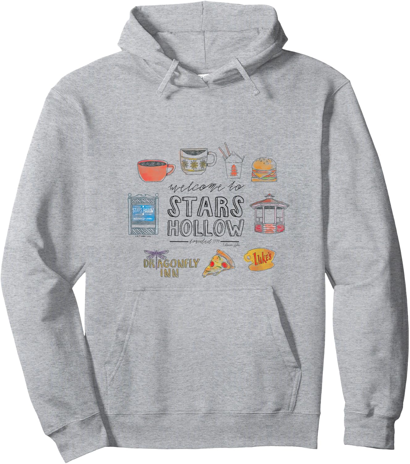 Gilmore Girls - Stars Hollow Grid Hoodie - Hoodie | Ash