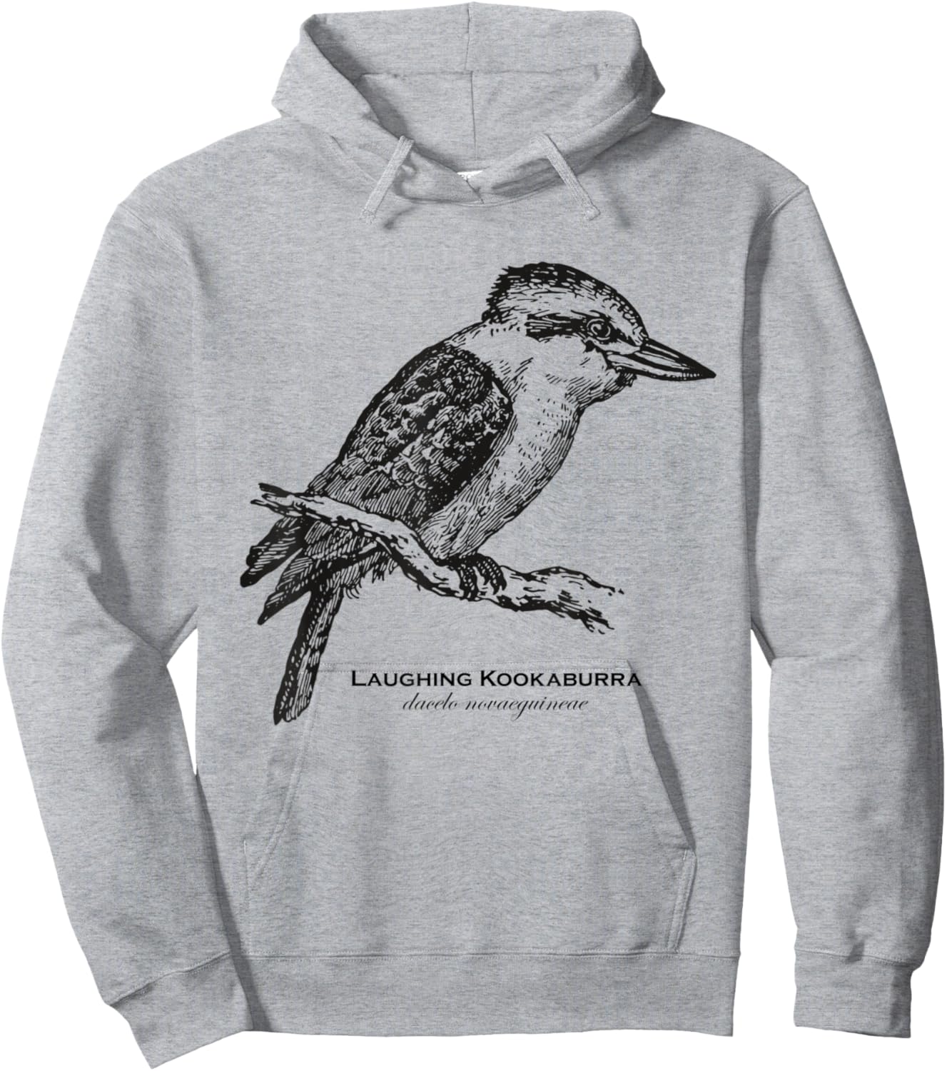Vintage Animal Retro Wildlife Kookaburra Hoodie - Hoodie | Ash