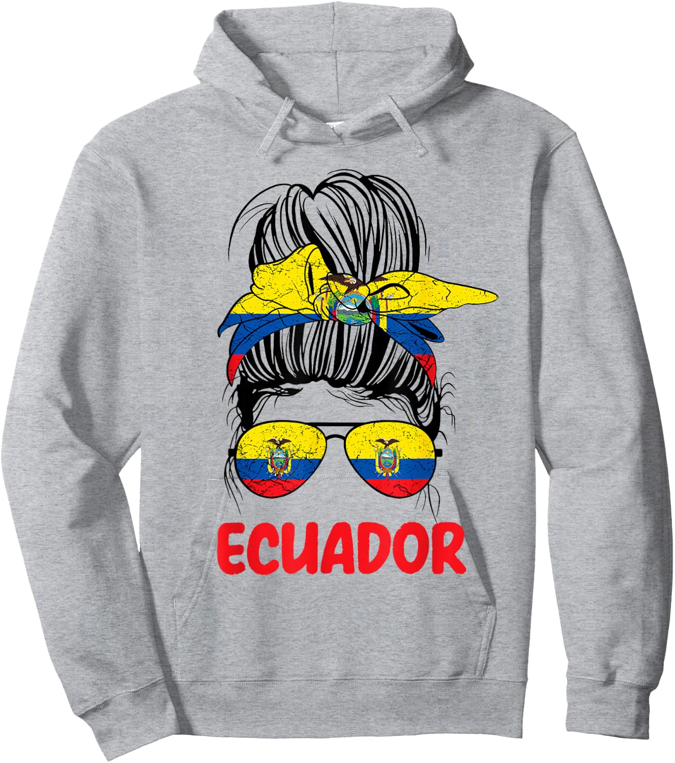 Ecuadorian Girl Ecuador Women Chica Ecuatoriana flag Pride Hoodie - Hoodie | Ash