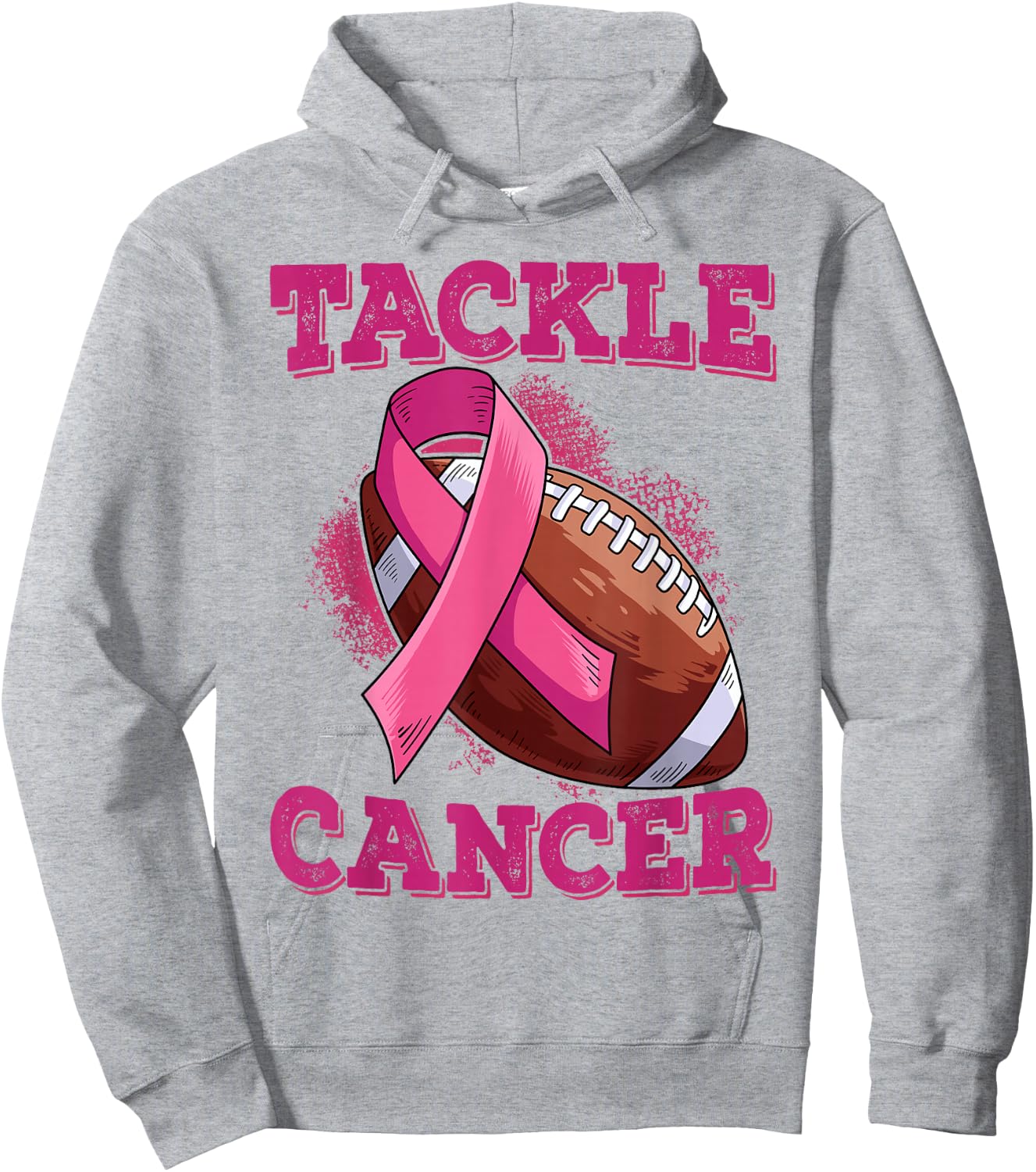 Tackle Breast Cancer Hoodie - Hoodie | Ash