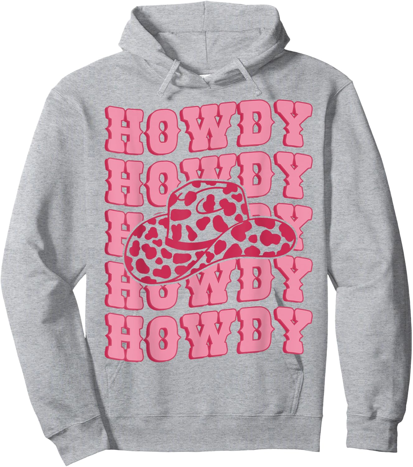 Vintage Pink Howdy Rodeo Western Country Southern Cowgirl Hoodie - Hoodie | Ash