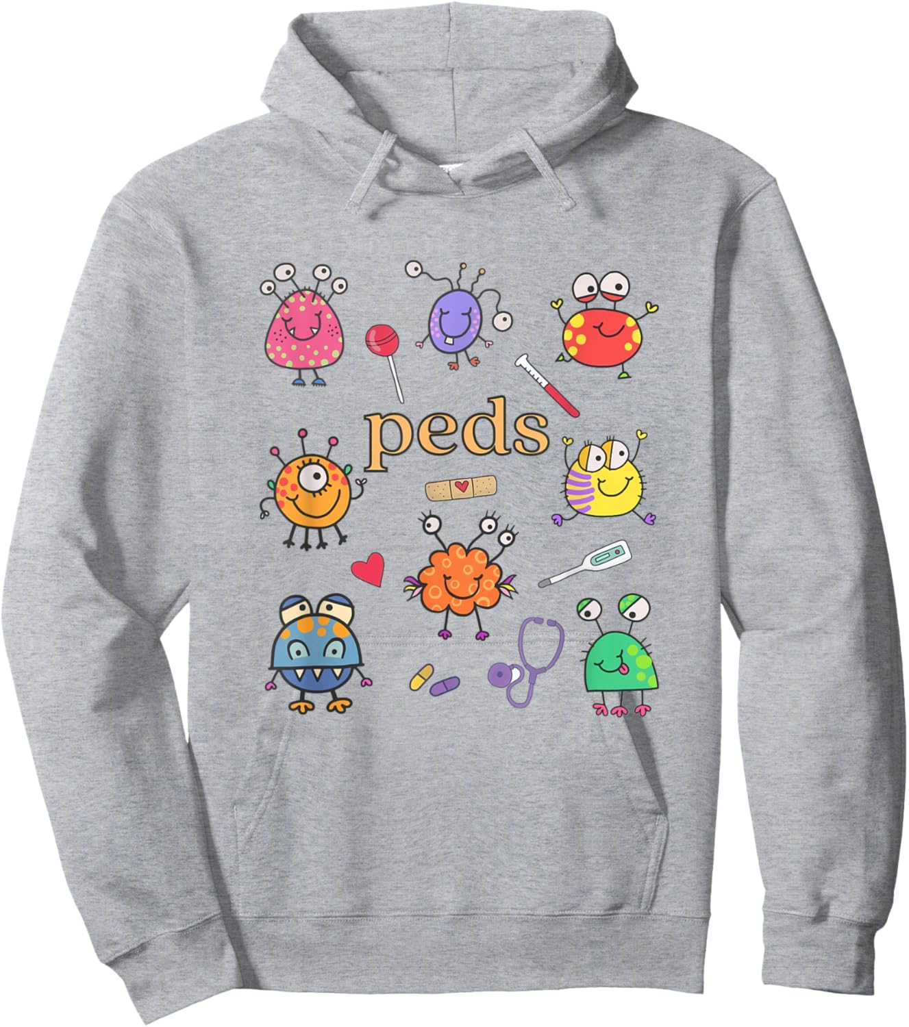 Pediatric Nurse PEDS Nurse PEDS Crew RN Pediatric Emergency Hoodie - Hoodie | Ash