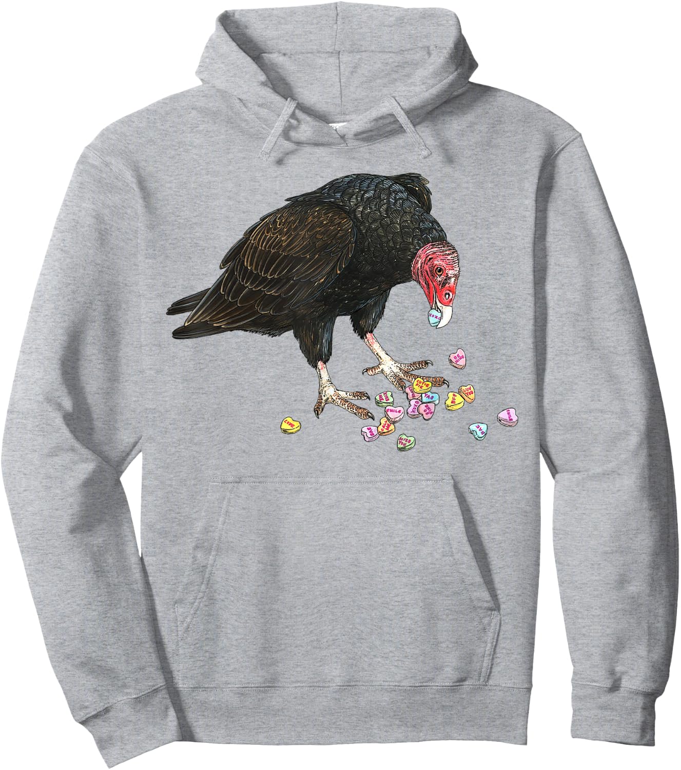 Eat Your Heart Out Turkey Vulture Snack Attack Hoodie - Hoodie | Ash
