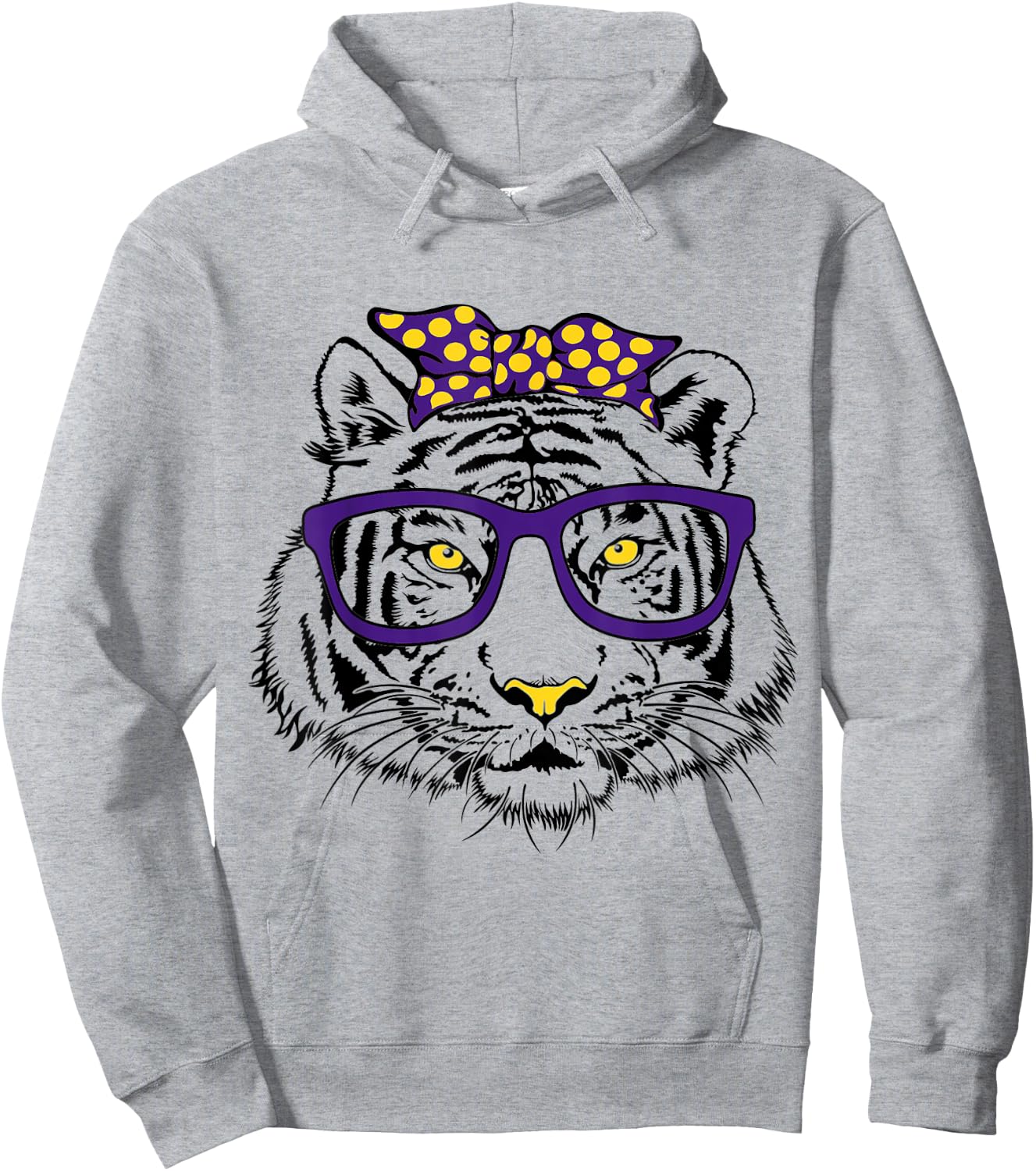 Purple & Gold Vibes, Purple & Gold Squad, Love Purple & Gold Hoodie - Hoodie | Ash