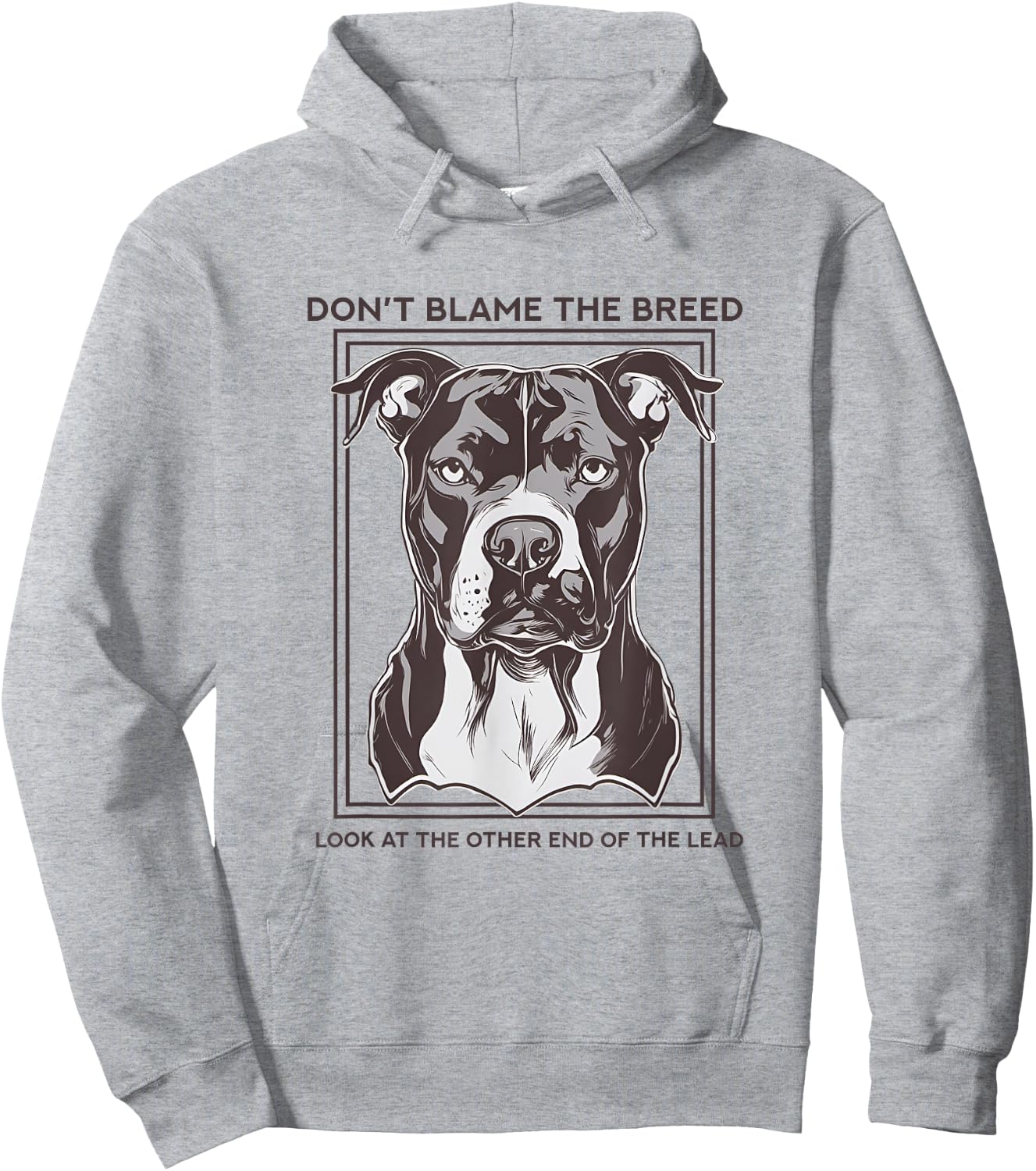 Don't Blame The Breed, XL Bully, Pitbull, Mastif Hoodie - Hoodie | Ash