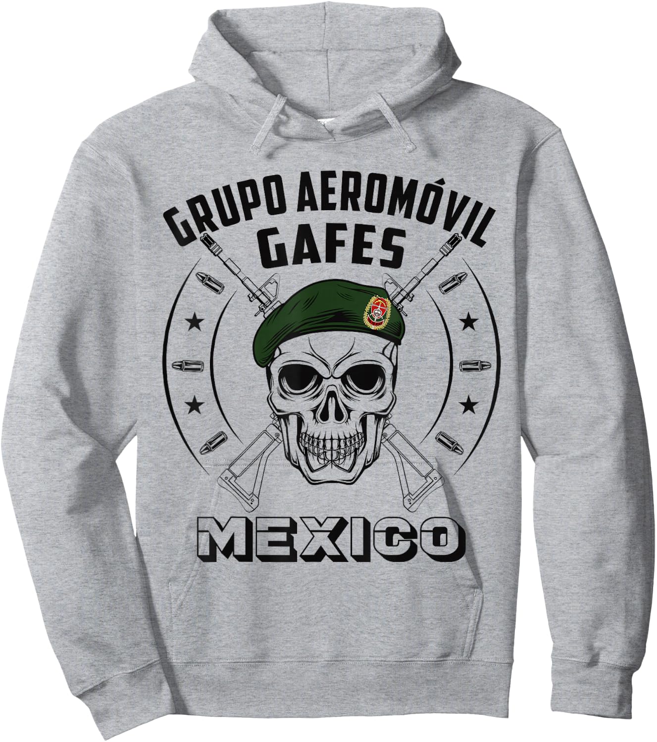 GAFES Mexico Special Force Military Fuerzas Especiales Hoodie - Hoodie | Ash