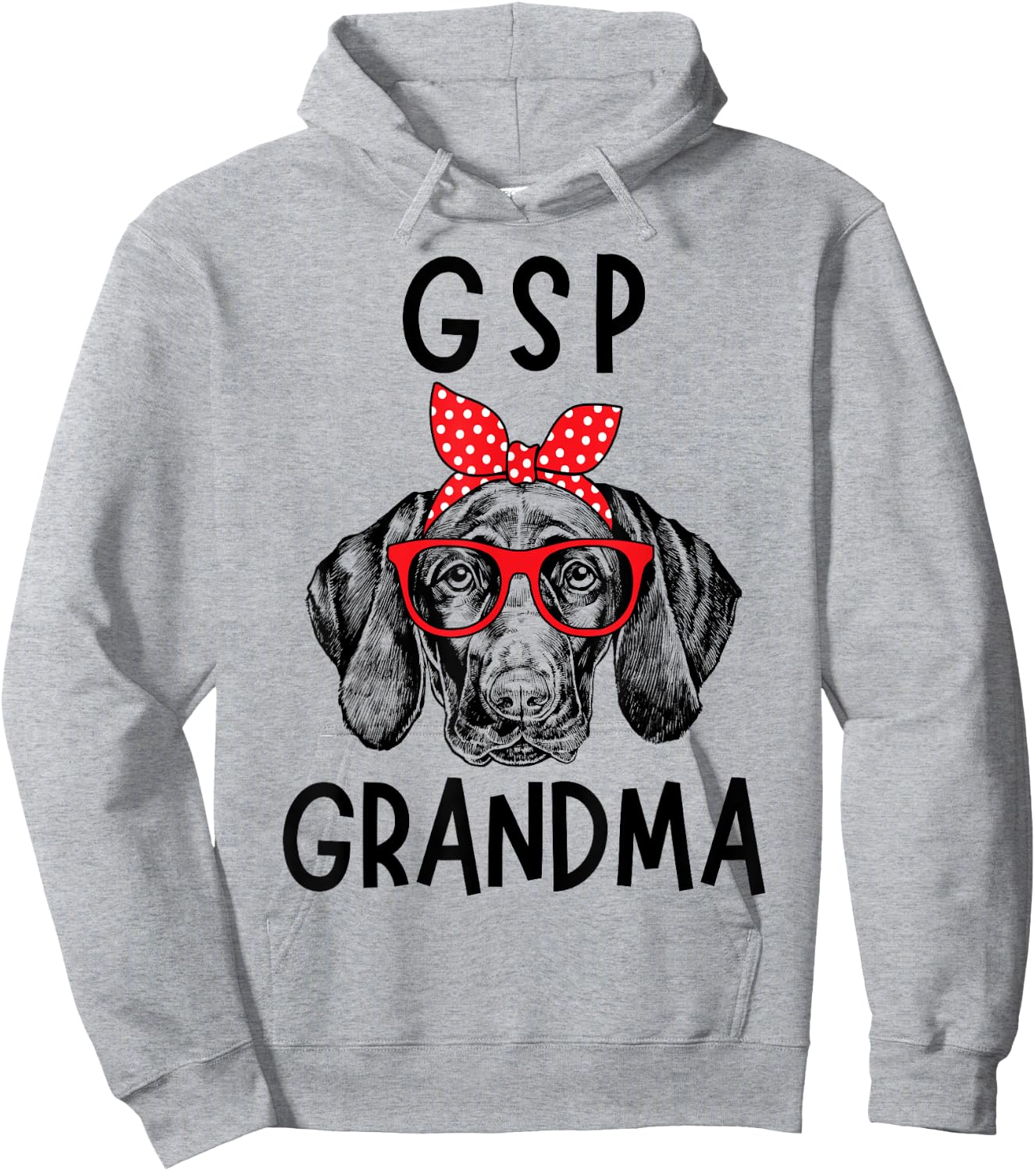 GSP Grandma German Shorthaired Pointer Dog Nana Mother's Day Hoodie - Hoodie | Ash