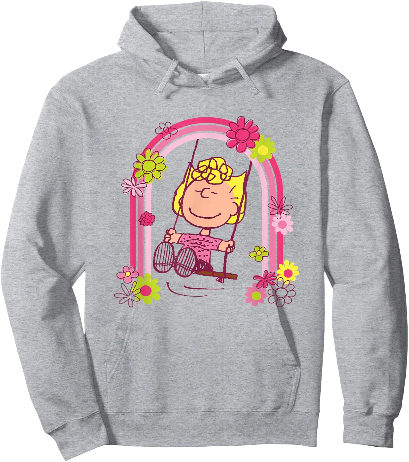 Peanuts - Sally Rainbow Swing Hoodie - Hoodie | Ash