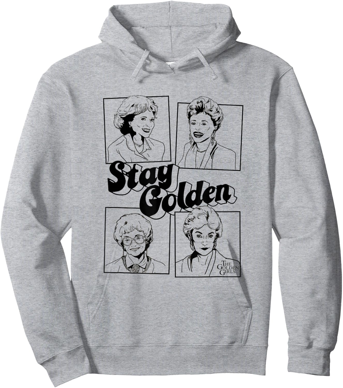 Golden Girls Stay Golden Four Block Poses Retro TV Show Hoodie - Hoodie | Ash