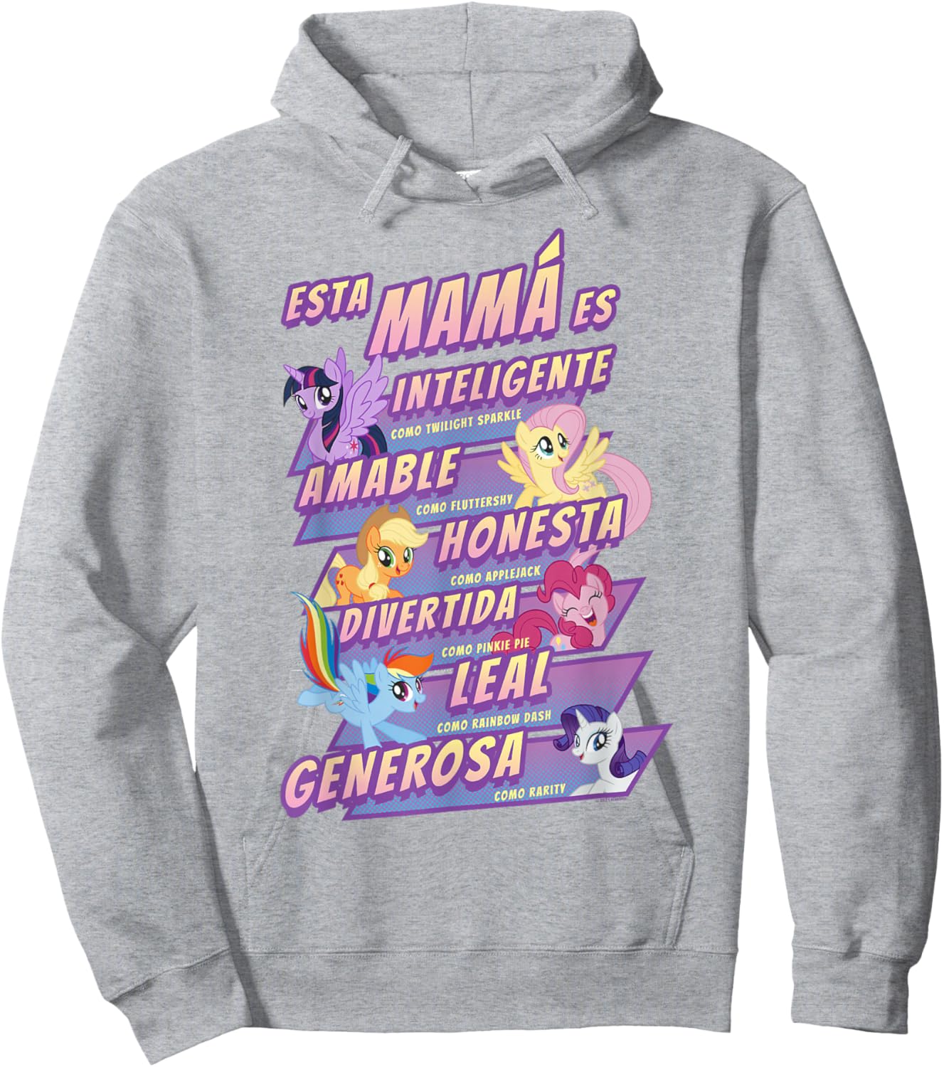 My Little Pony: Friendship Is Magic Mother's Day Spanish Hoodie - Hoodie | Ash