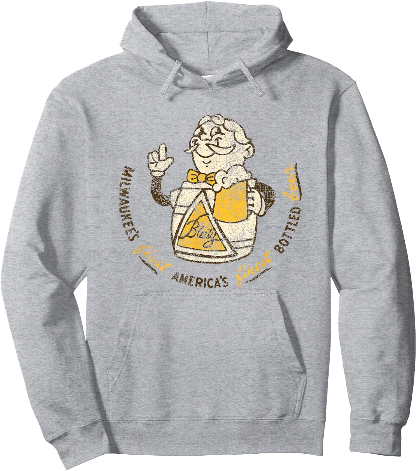 Blatz Beer Vintage Style - America's Finest Hoodie - Hoodie | Ash