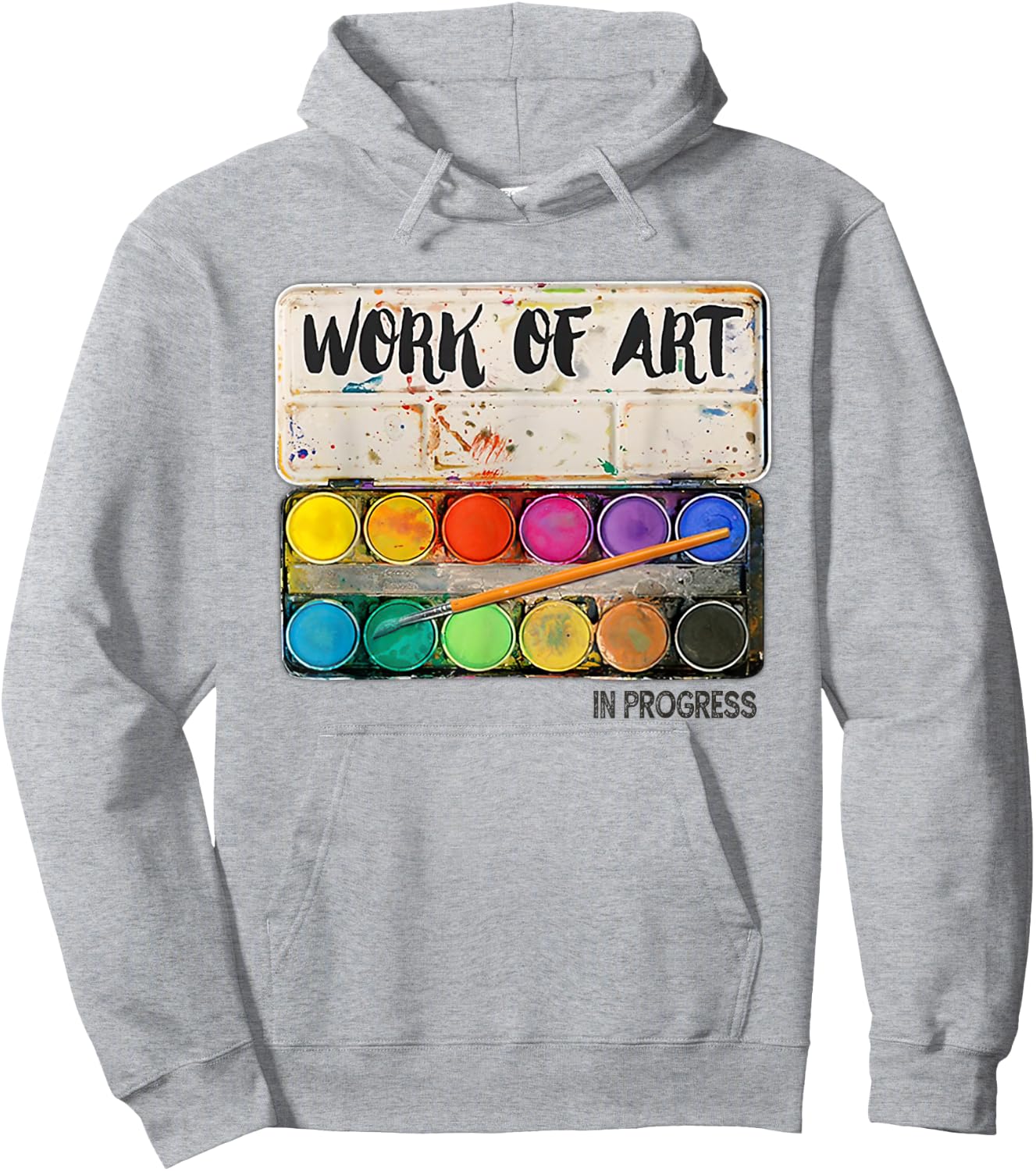 Work of art in progress Art Teacher Men Women Hoodie - Hoodie | Ash