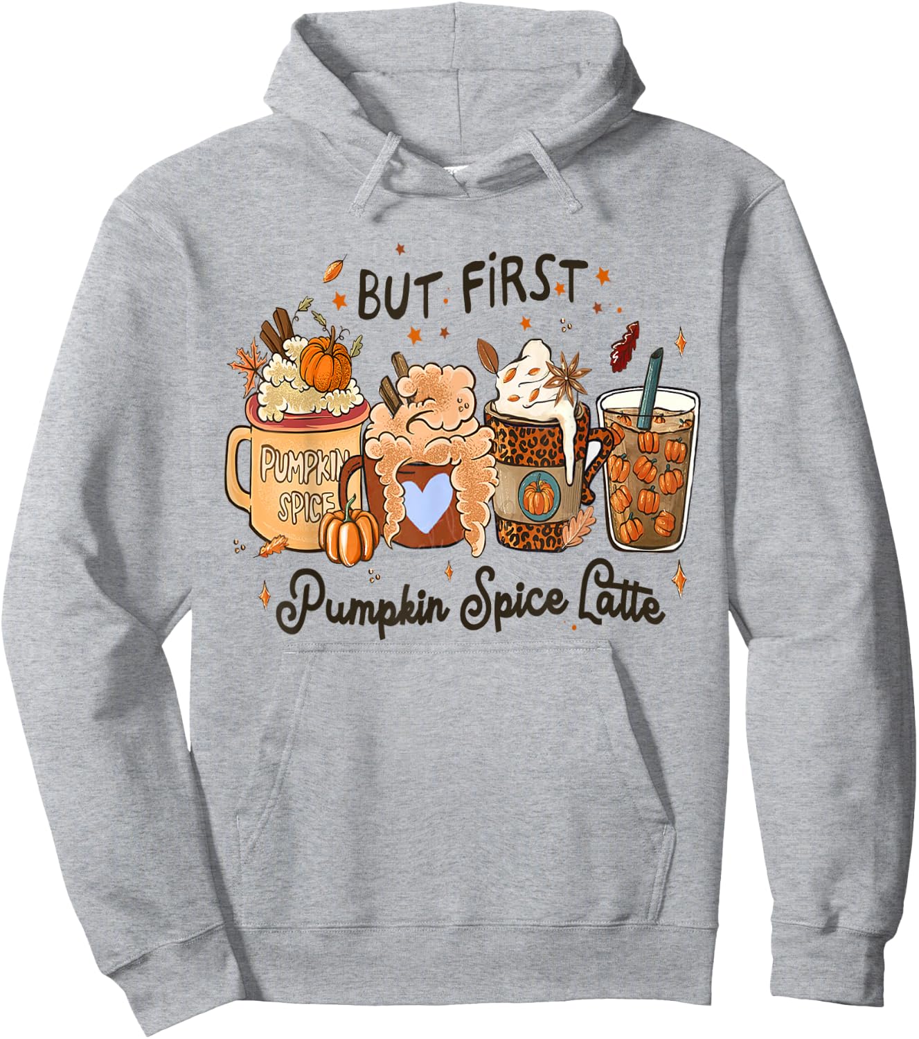 Pumpkin Spice Latte, Fall Coffee, Pumpkin Spice,Thanksgiving Hoodie - Hoodie | Ash