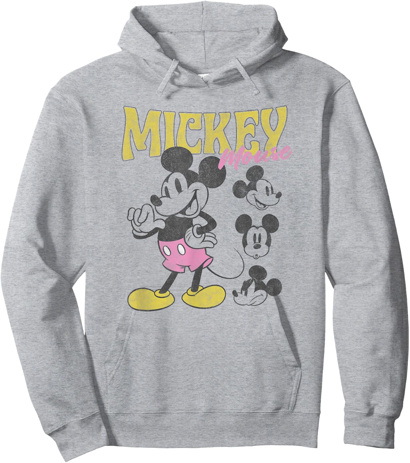 Disney Mickey Classic Mickey Poses Vintage Poster Hoodie - Hoodie | Ash