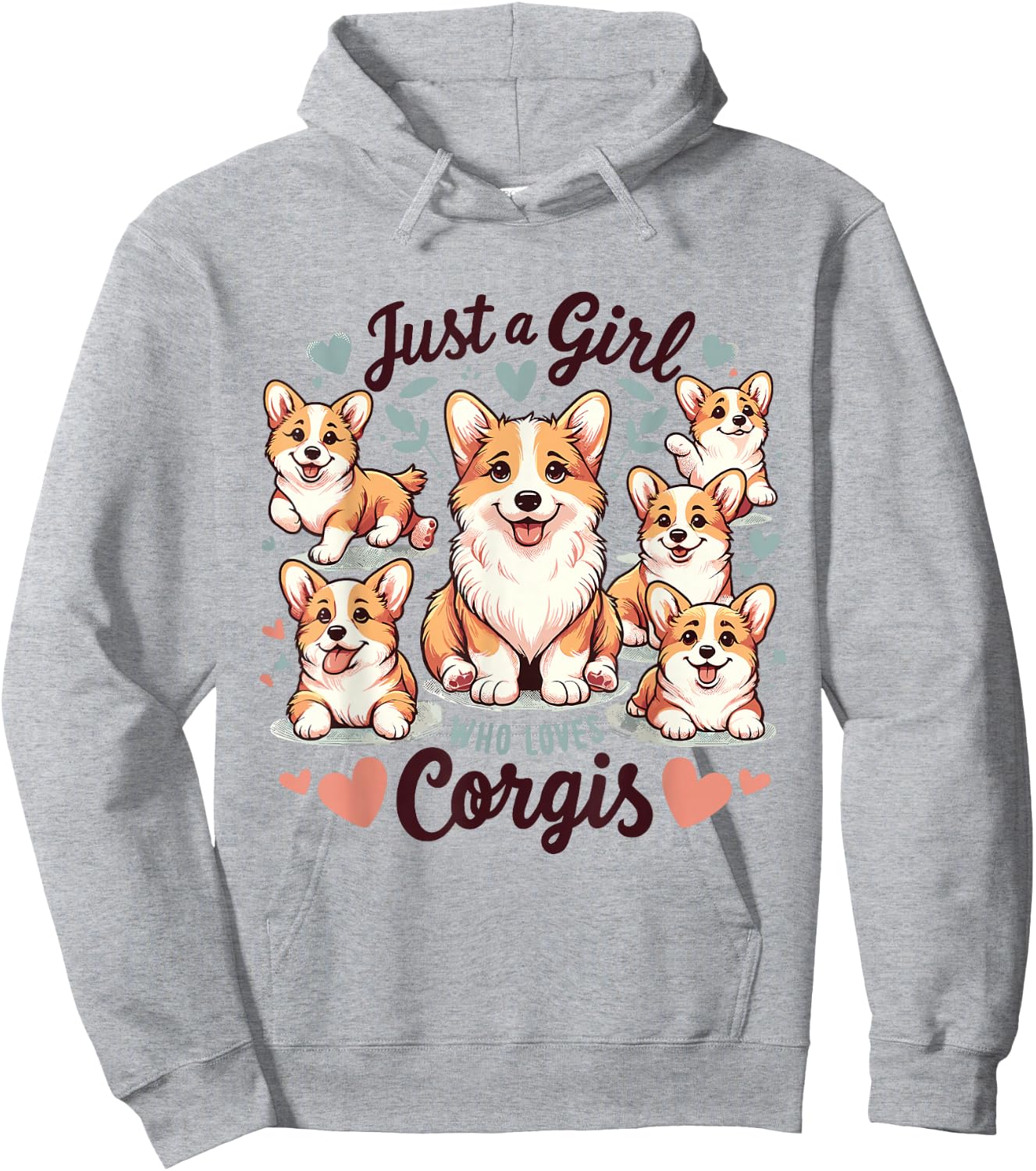 Just a Girl who Loves Corgis Hoodie - Hoodie | Ash