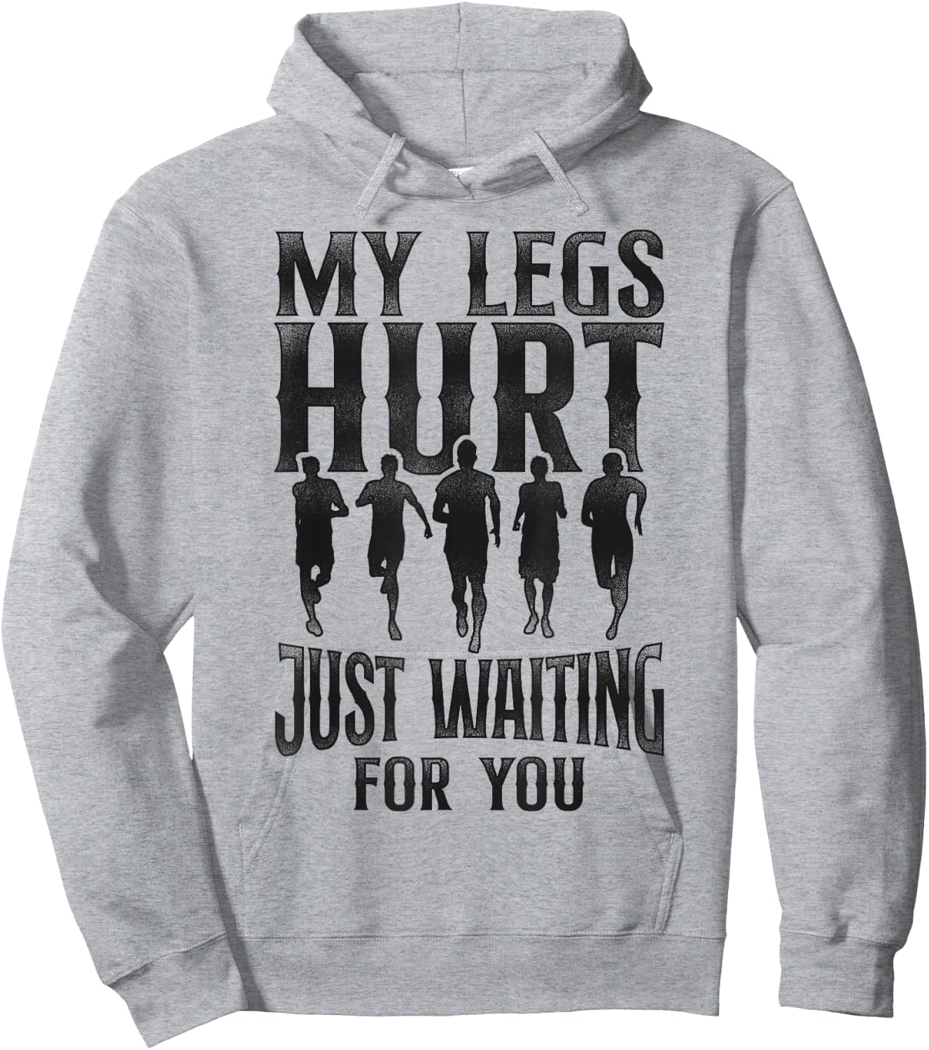 Running Runner Half Marathon Watching Spectator Vintage My Hoodie - Hoodie | Ash