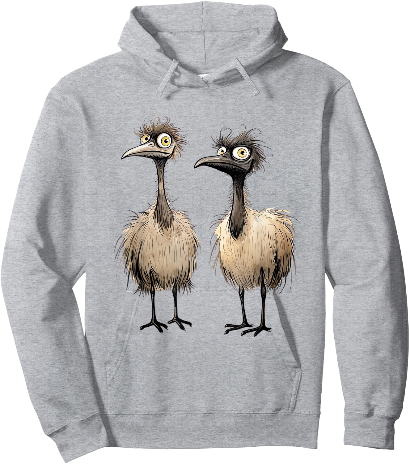 Silly Wacky Bird Shirt Coots Bird Super Funny Hoodie - Hoodie | Ash