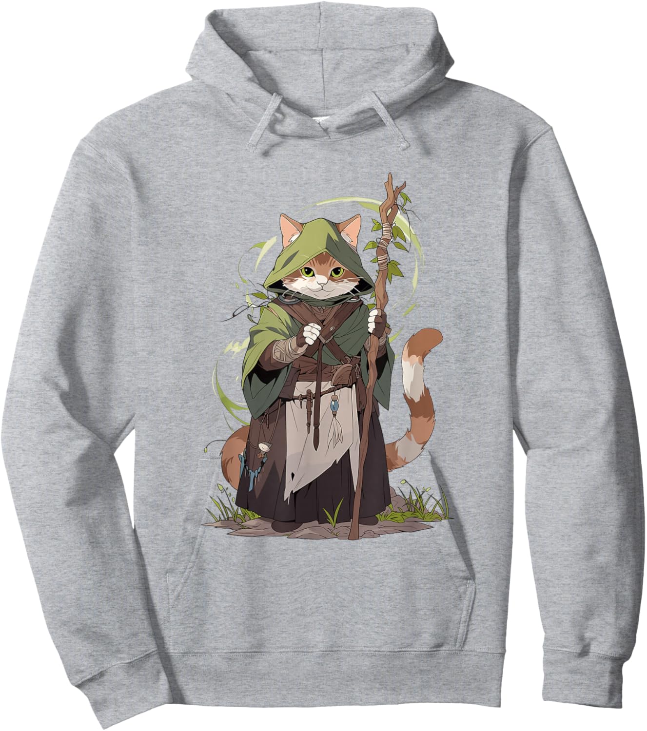 Druid Cat Hoodie - Hoodie | Ash
