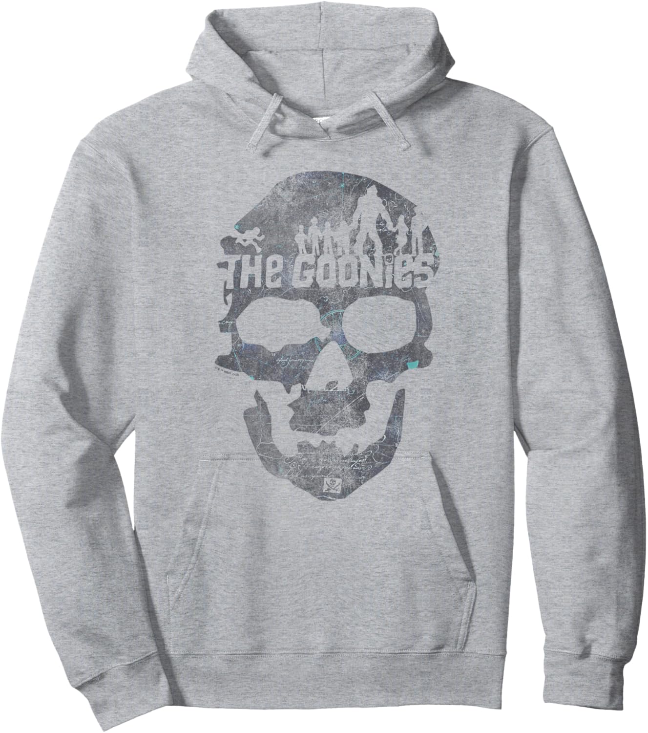 The Goonies Skull on White Hoodie - Hoodie | Ash