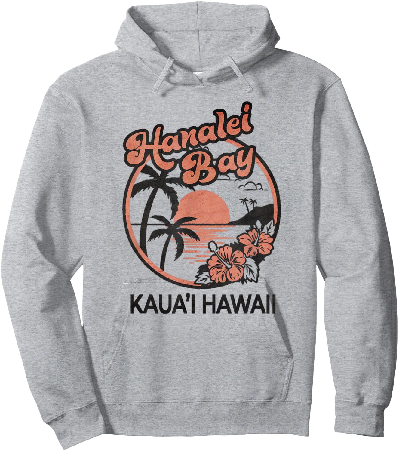 Hanalei Bay Kauai Hawaii Hoodie - Hoodie | Ash