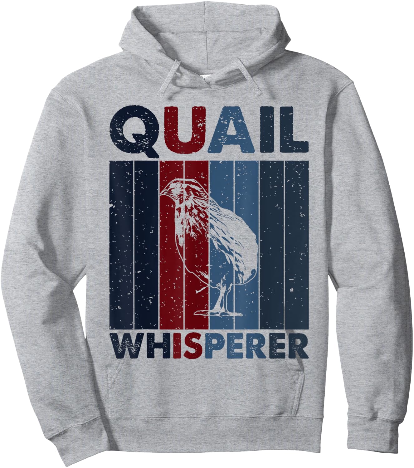 Hunting Dad Mom Whisperer - Hunter Vintage Quail Hoodie - Hoodie | Ash