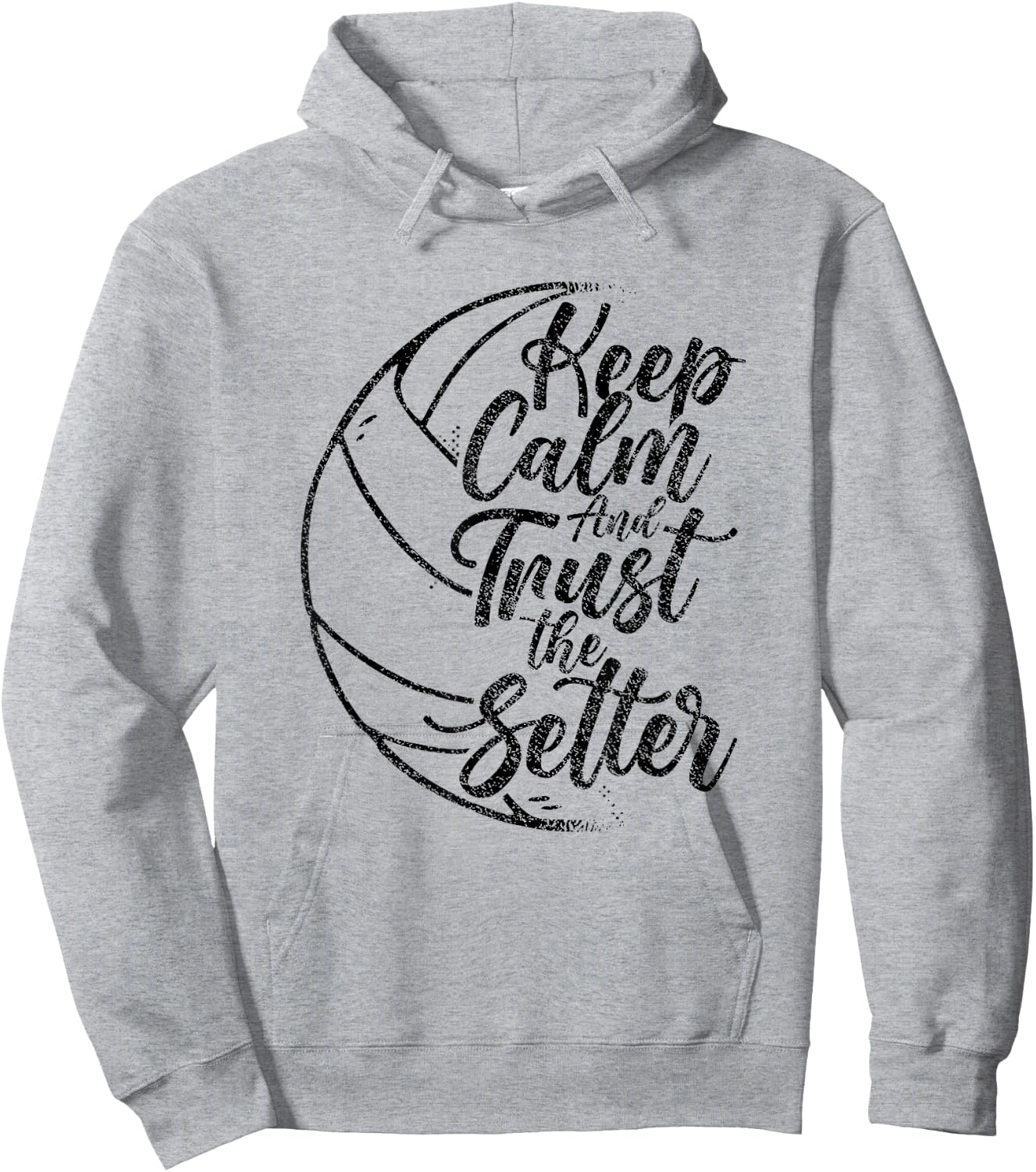 Keep Calm And Trust The Setter Player Volleyball Beach Hoodie - Hoodie | Ash
