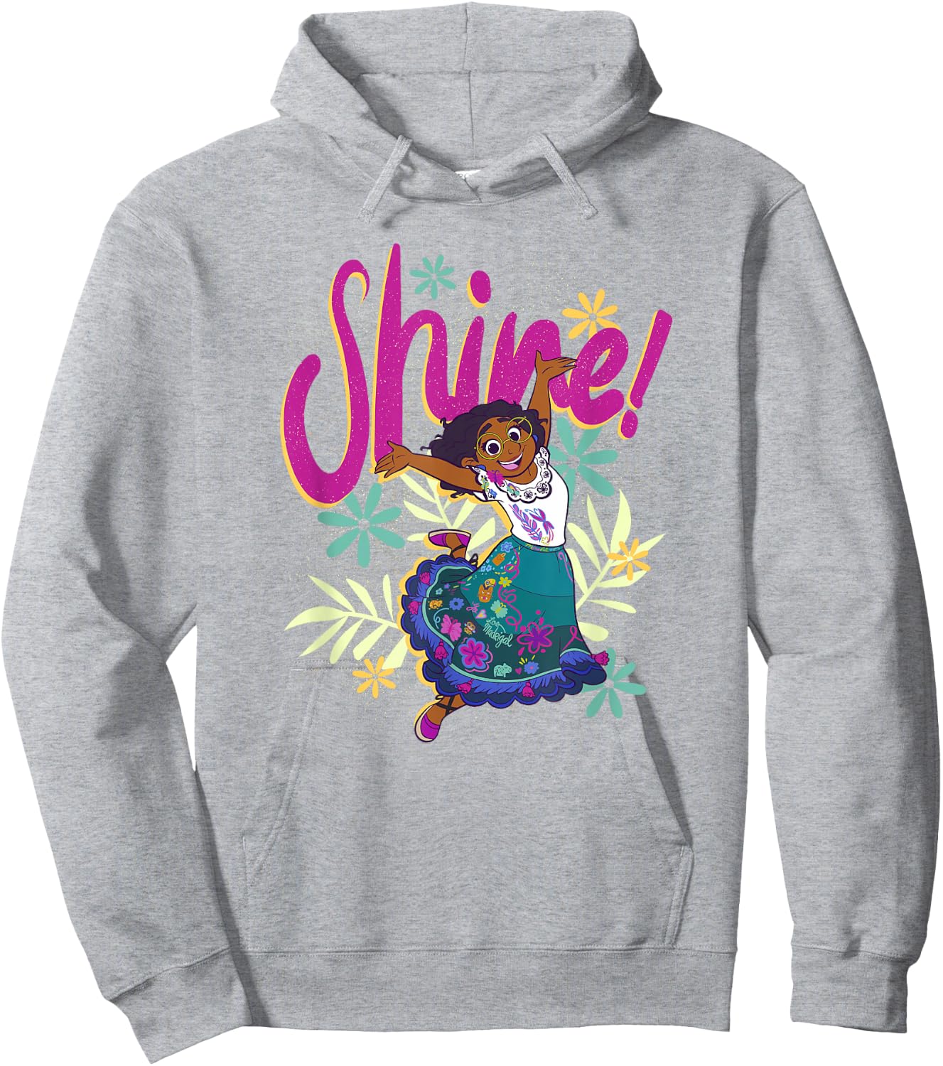 Disney Encanto Mirabel Shine Floral Dance Hoodie - Hoodie | Ash