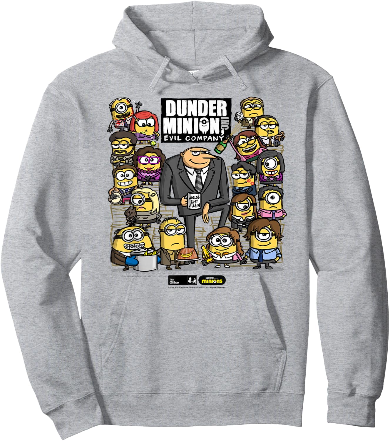 The Office X Minions Characters Hoodie - Hoodie | Ash