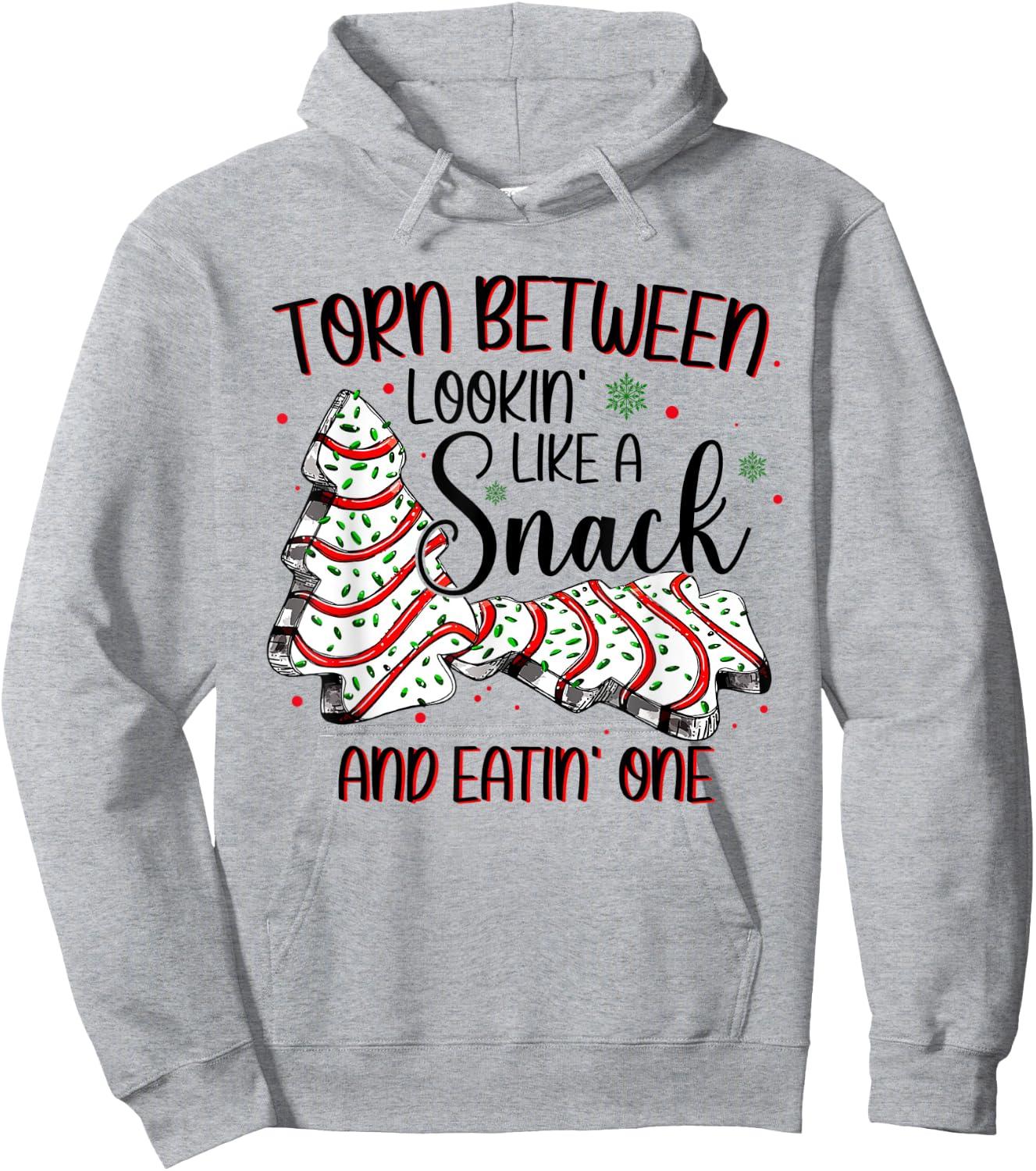 Torn Between Looking Like A Snack Or Eating One Christmas Hoodie - Hoodie | Ash