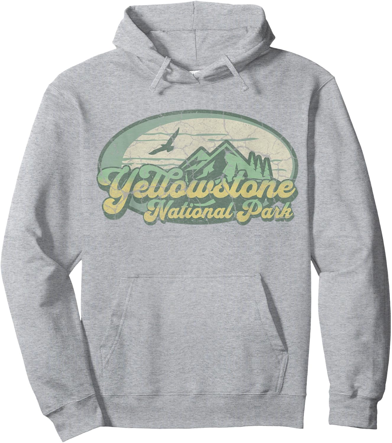 Yellowstone National Park Wyoming Nature Hiking Outdoors Hoodie - Hoodie | Ash