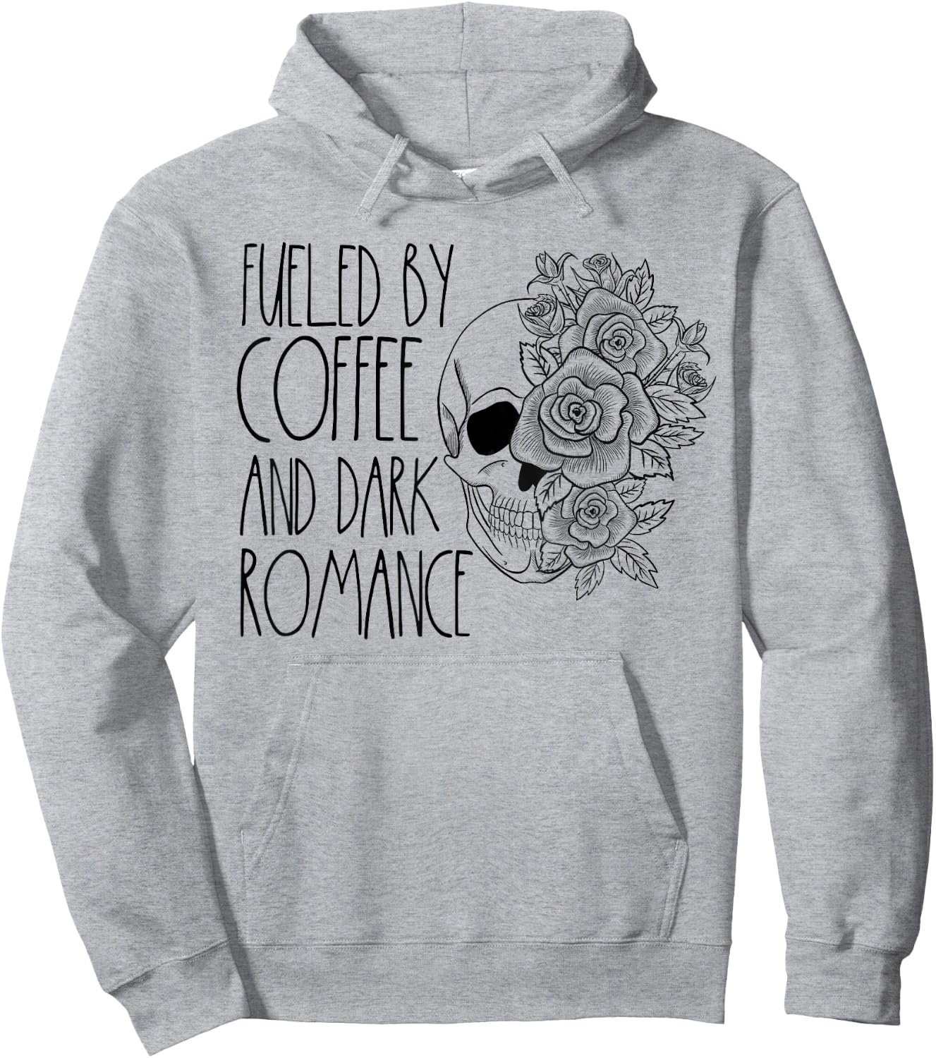 Dark Romance Reader Women Coffee Lover Spicy Book Merch Hoodie - Hoodie | Ash