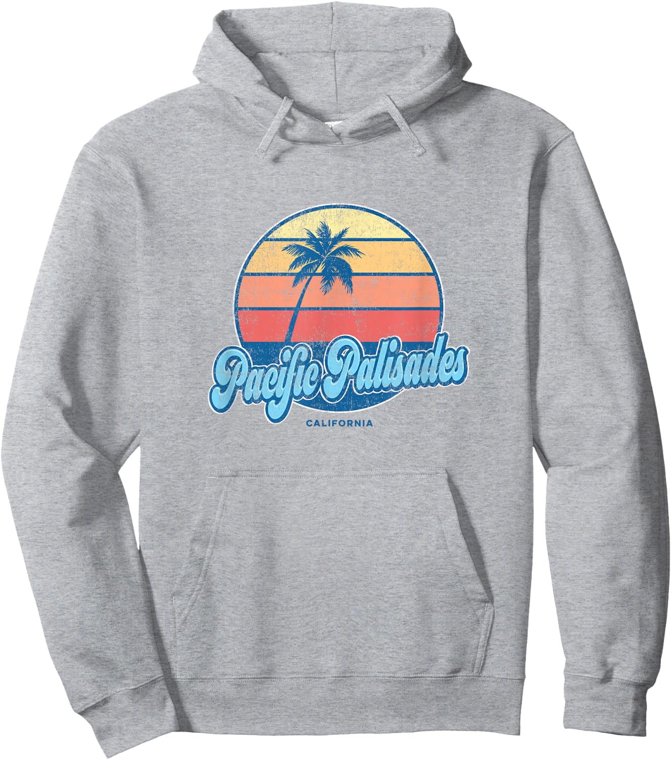 Vintage Pacific Palisades California CA Classic 70s Retro Su Hoodie - Hoodie | Ash