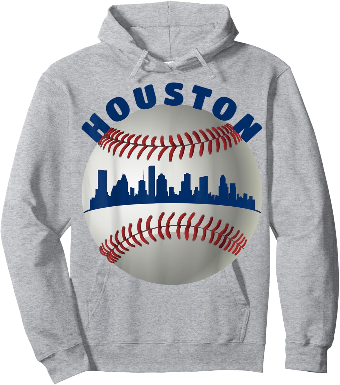 Houston Baseball Team: Fans of Space City Houston Baseball Hoodie - Hoodie | Ash