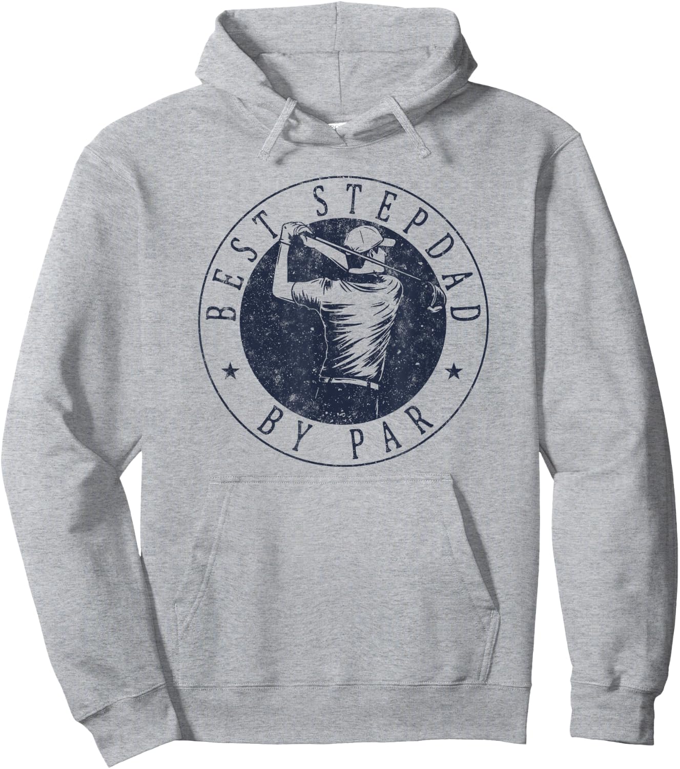 Best Stepdad By Par Funny Golf Father's Day Stepfather Hoodie - Hoodie | Ash