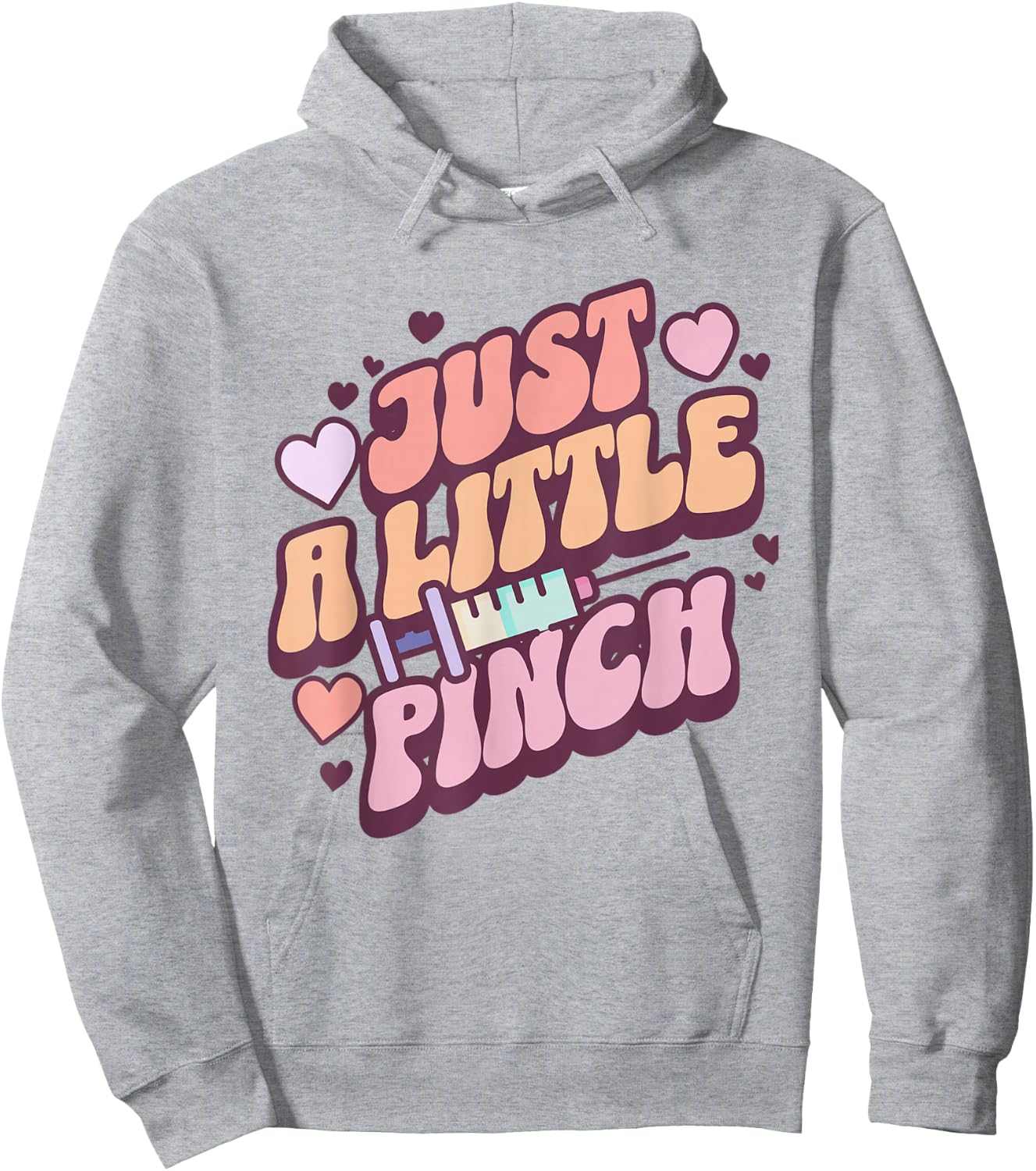 Women Retro Just A little Pinch Phlebotomist Nurse Phleb Hoodie - Hoodie | Ash