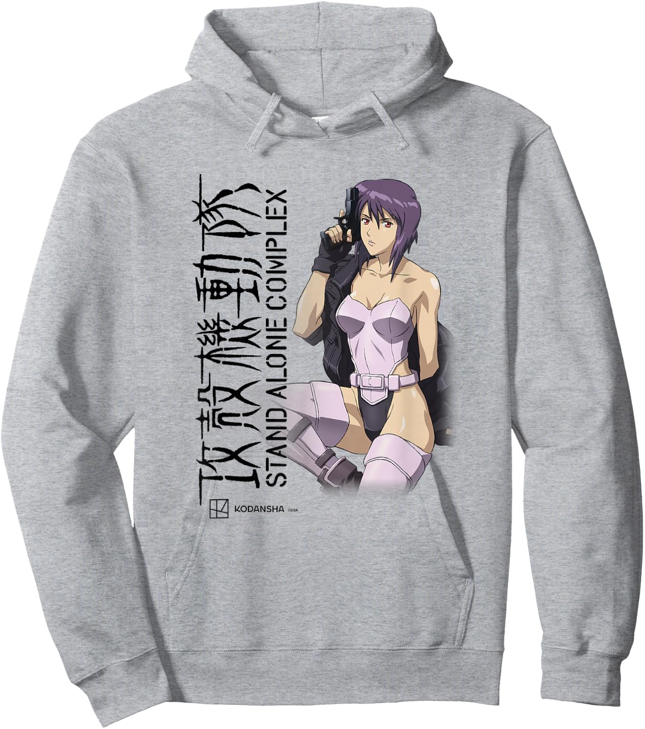 Ghost in the Shell: Stand Alone Complex Motoko Profile Hoodie - Hoodie | Ash