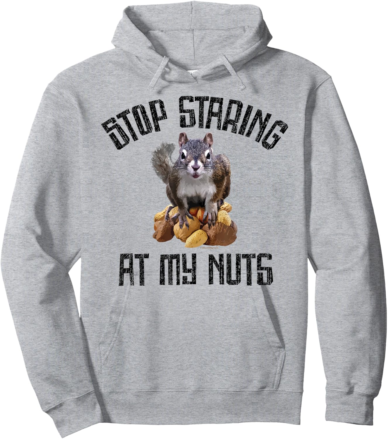 Stop Staring at my Nuts - funny Squirrel lover Hoodie - Hoodie | Ash