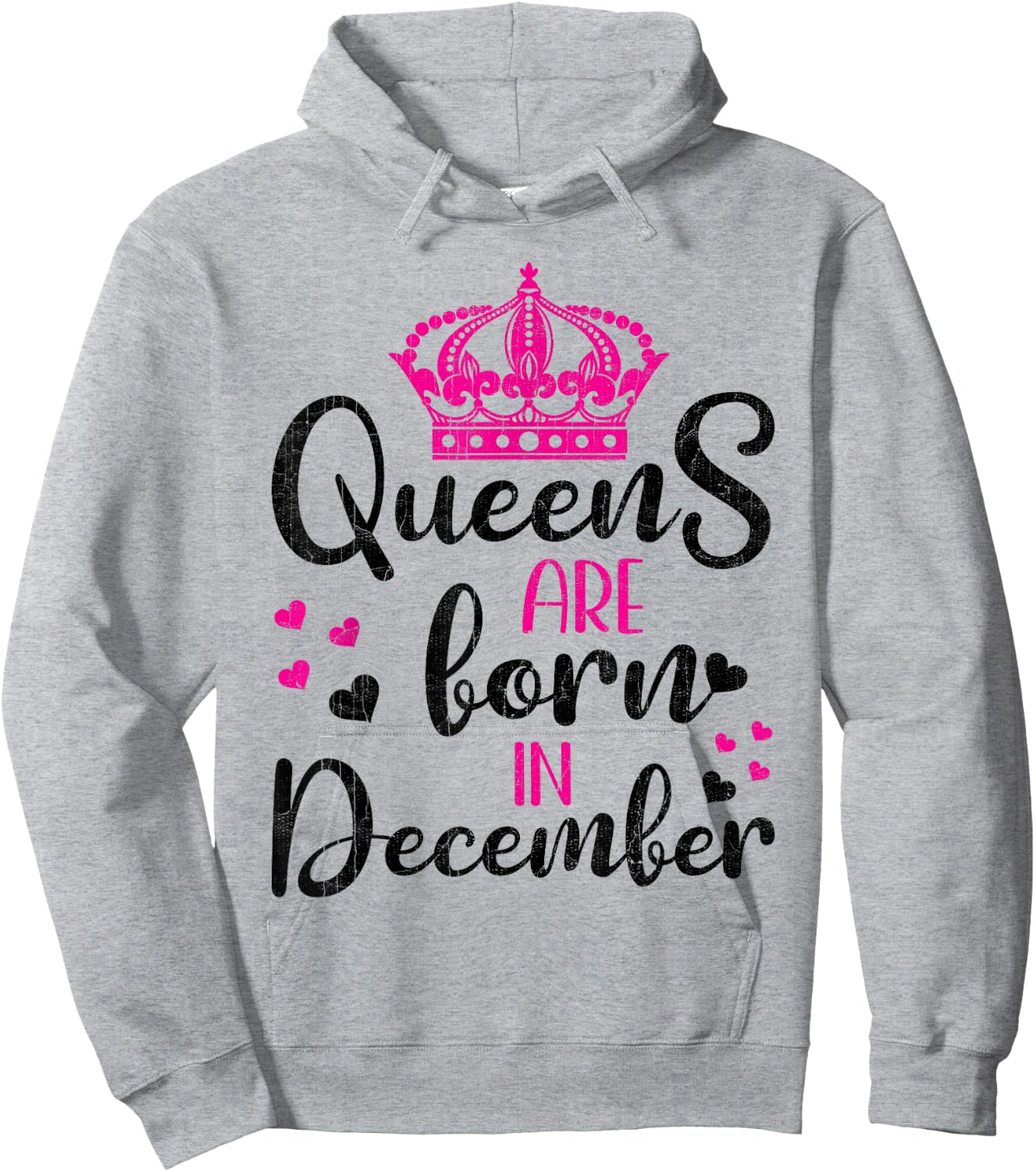 December Birthday Shirt For Girls Queens Are Born December Hoodie - Hoodie | Ash