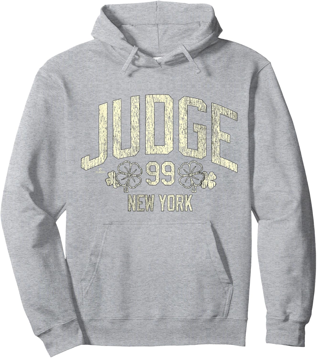 Aaron Judge New York Baseball St. Patrick's Day Clover Hoodie - Hoodie | Ash