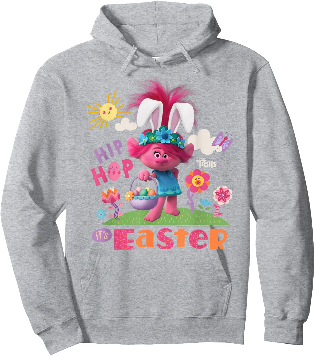 DREAMWORKS TROLLS Poppy Hip Hop Easter Kids Hoodie - Hoodie | Ash