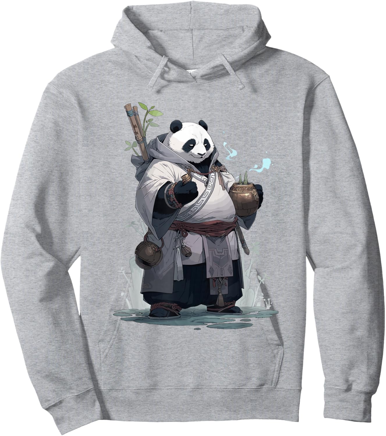 Monk Panda Hoodie - Hoodie | Ash