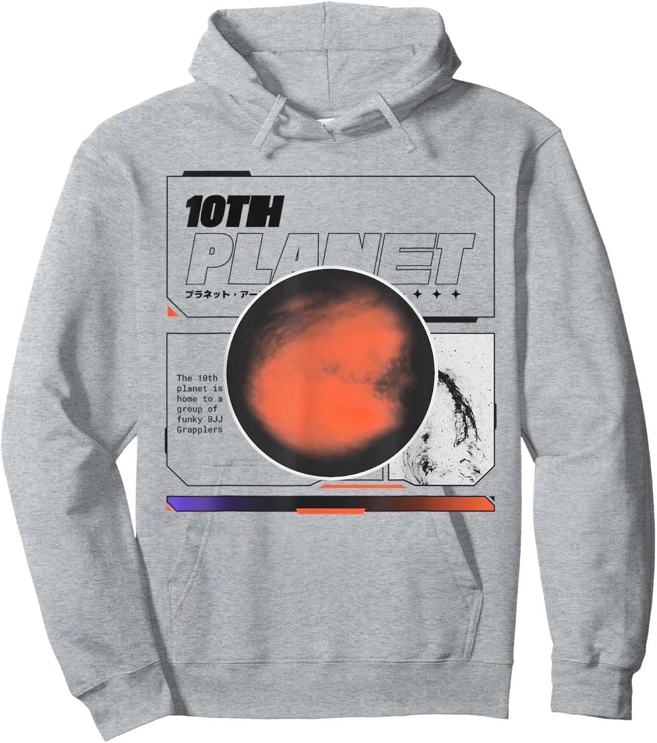 10th Planet, BJJ, Jiu-Jitsu, MMA, No-Gi, Grapple, Wrestling Hoodie - Hoodie | Ash